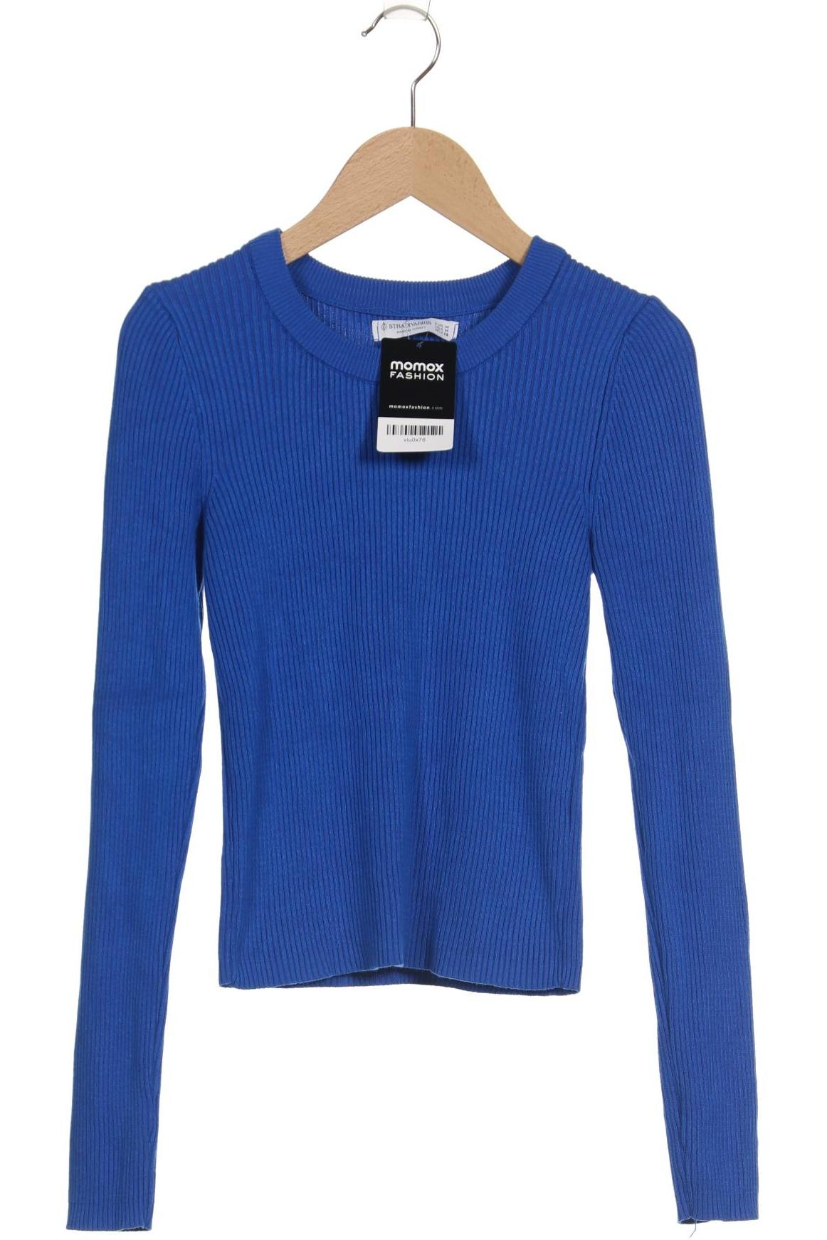 

Stradivarius Damen Langarmshirt, blau, Gr. 38