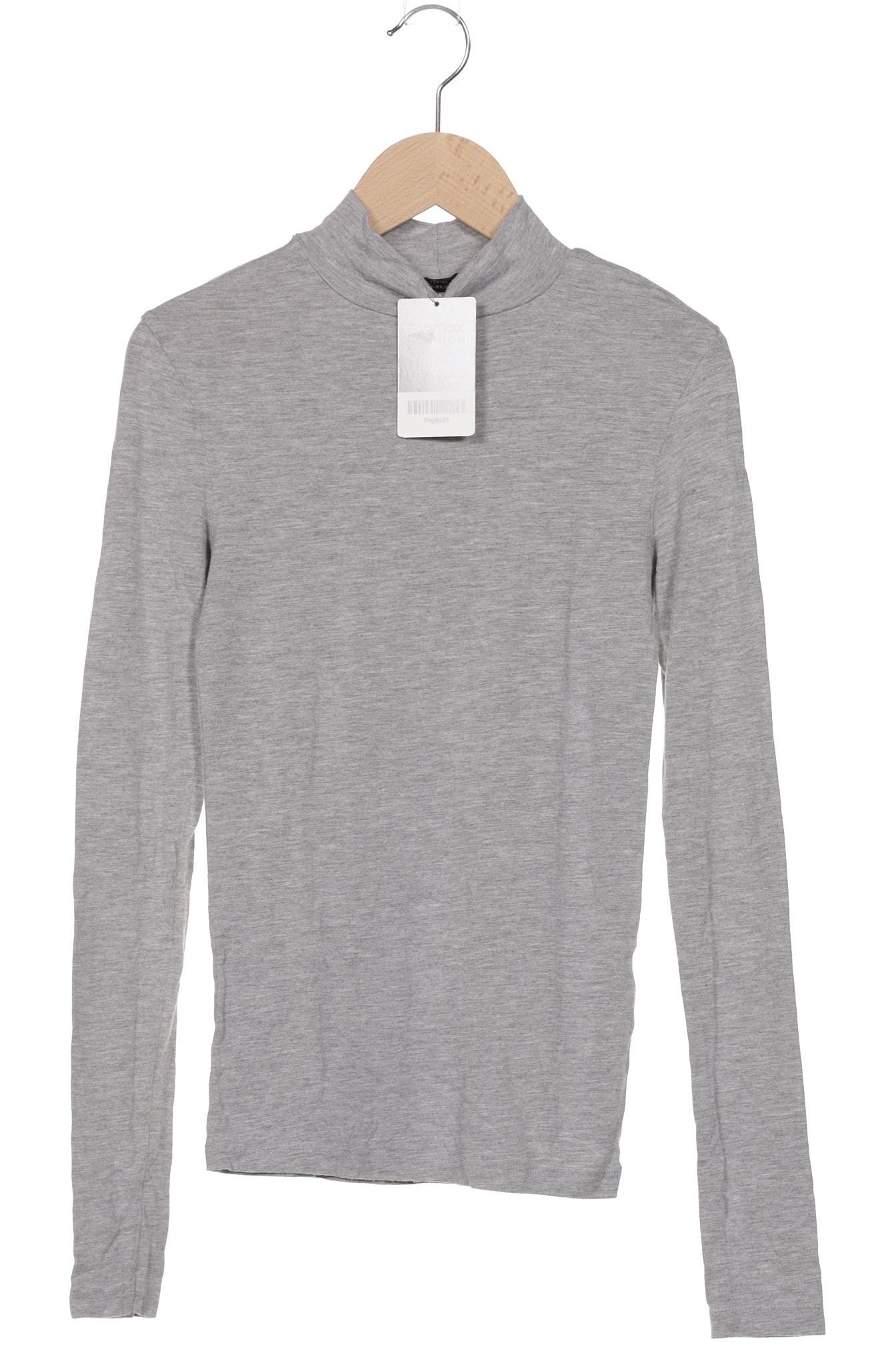 

Stradivarius Damen Langarmshirt, grau, Gr. 38