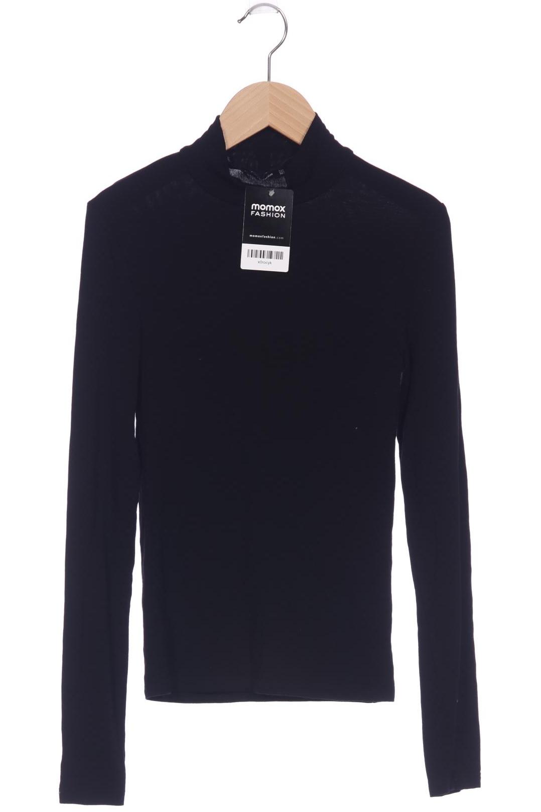 

Stradivarius Damen Langarmshirt, schwarz, Gr. 36