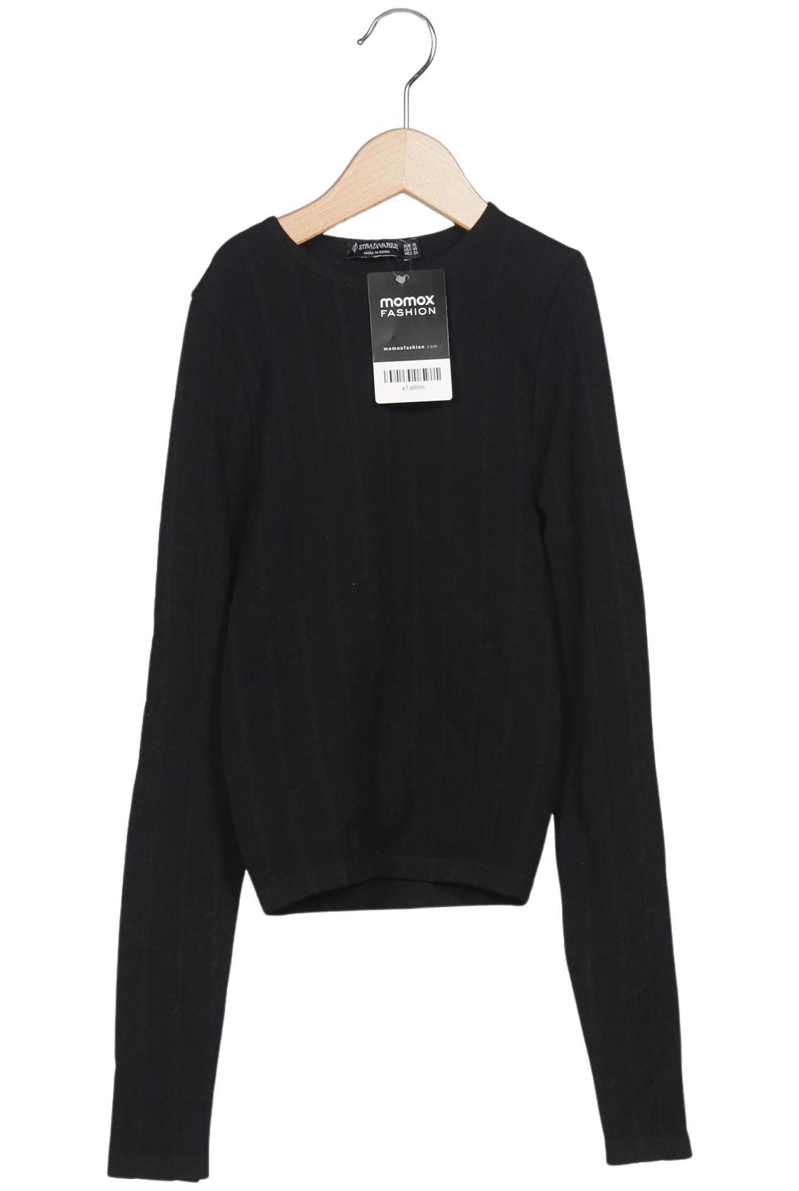 

Stradivarius Damen Langarmshirt, schwarz, Gr. 34