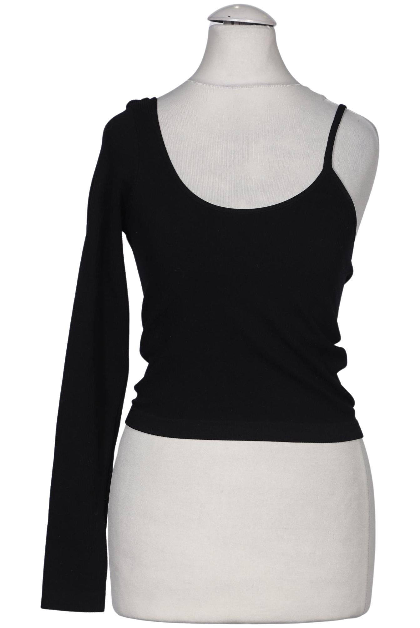 

Stradivarius Damen Langarmshirt, schwarz, Gr. 36