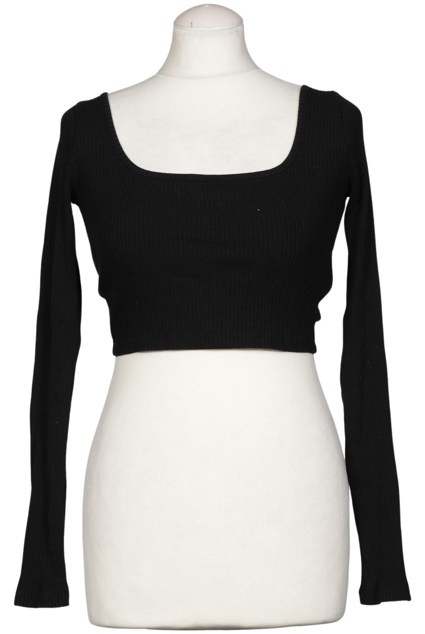 

Stradivarius Damen Langarmshirt, schwarz, Gr. 38