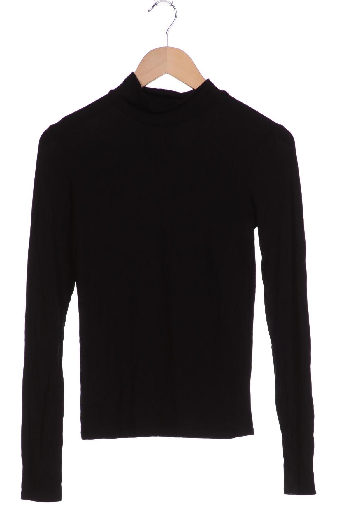 

Stradivarius Damen Langarmshirt, schwarz, Gr. 38