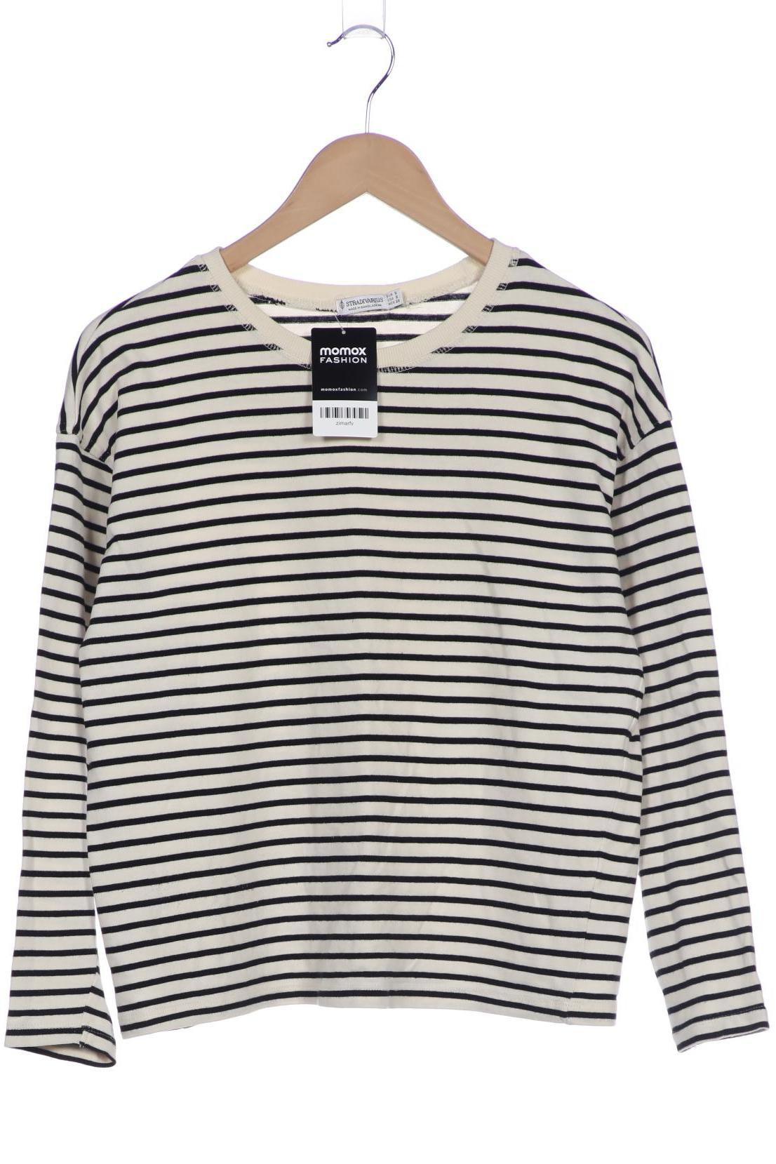

Stradivarius Damen Langarmshirt, cremeweiß, Gr. 36