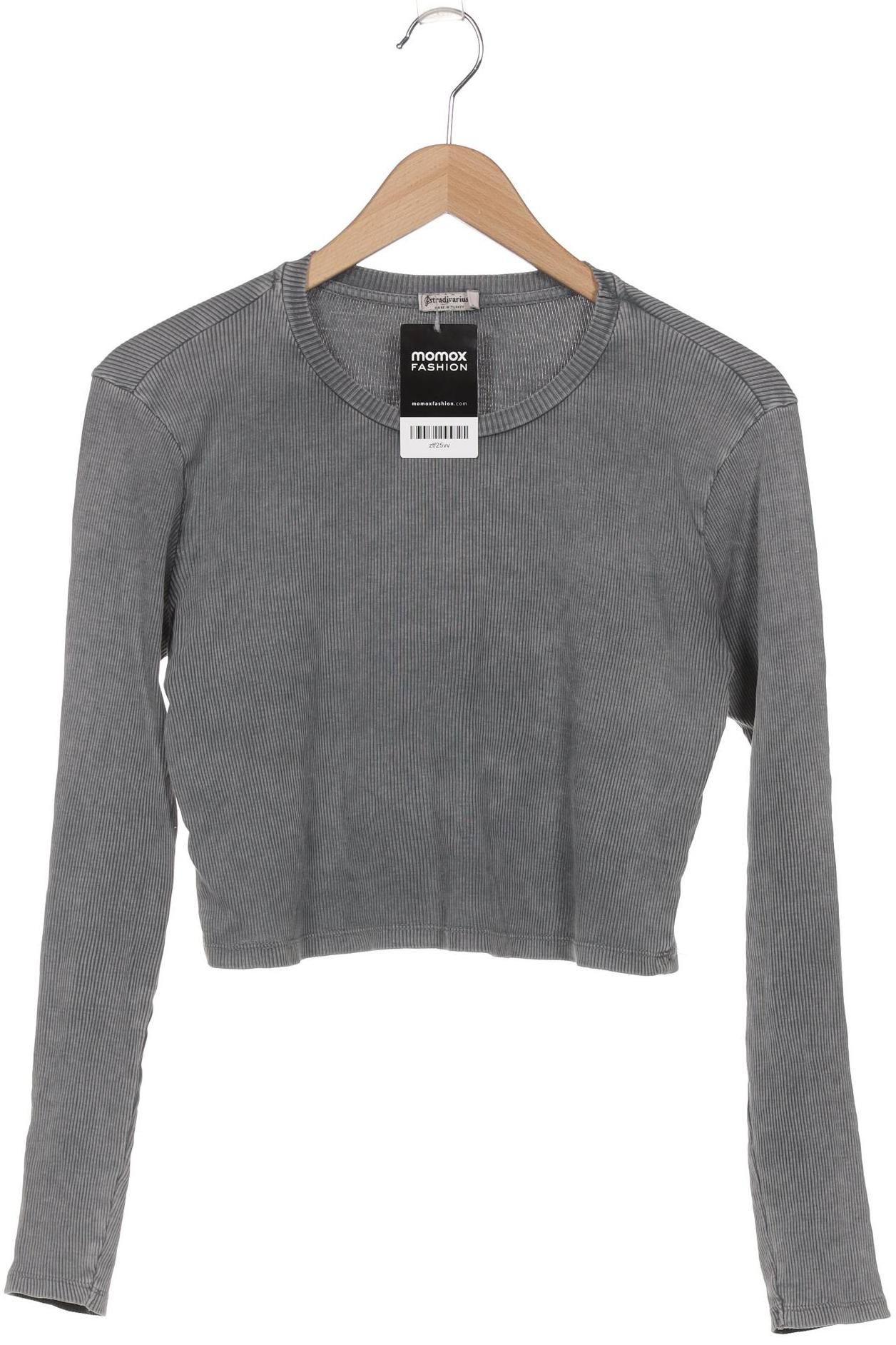 

Stradivarius Damen Langarmshirt, grau, Gr. 42