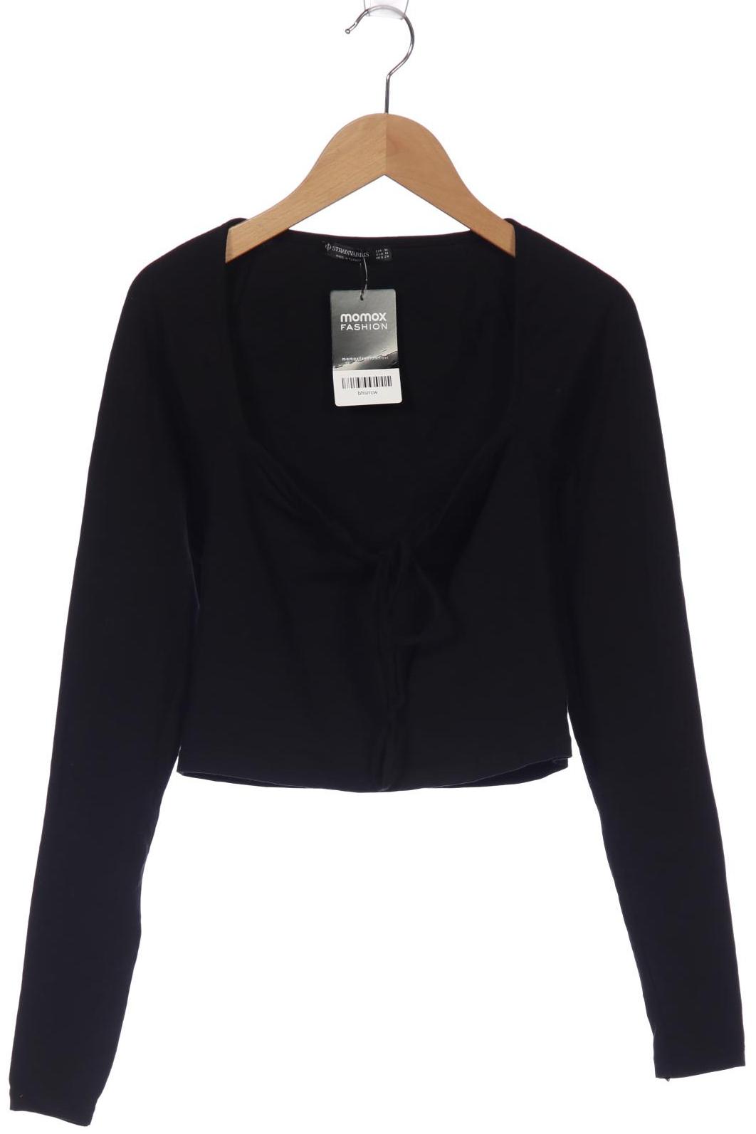 

Stradivarius Damen Langarmshirt, schwarz, Gr. 38