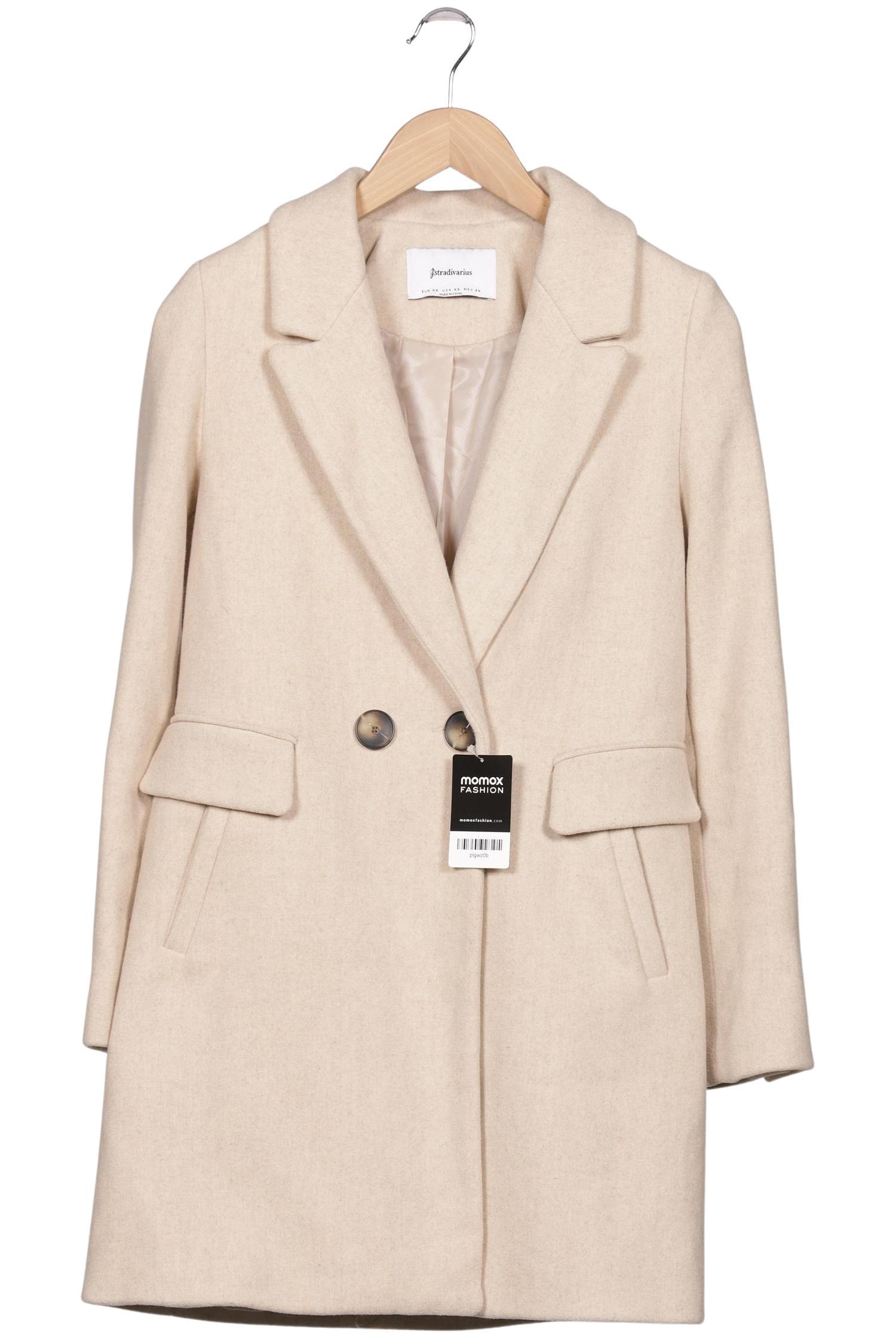 

Stradivarius Damen Mantel, beige, Gr. 34