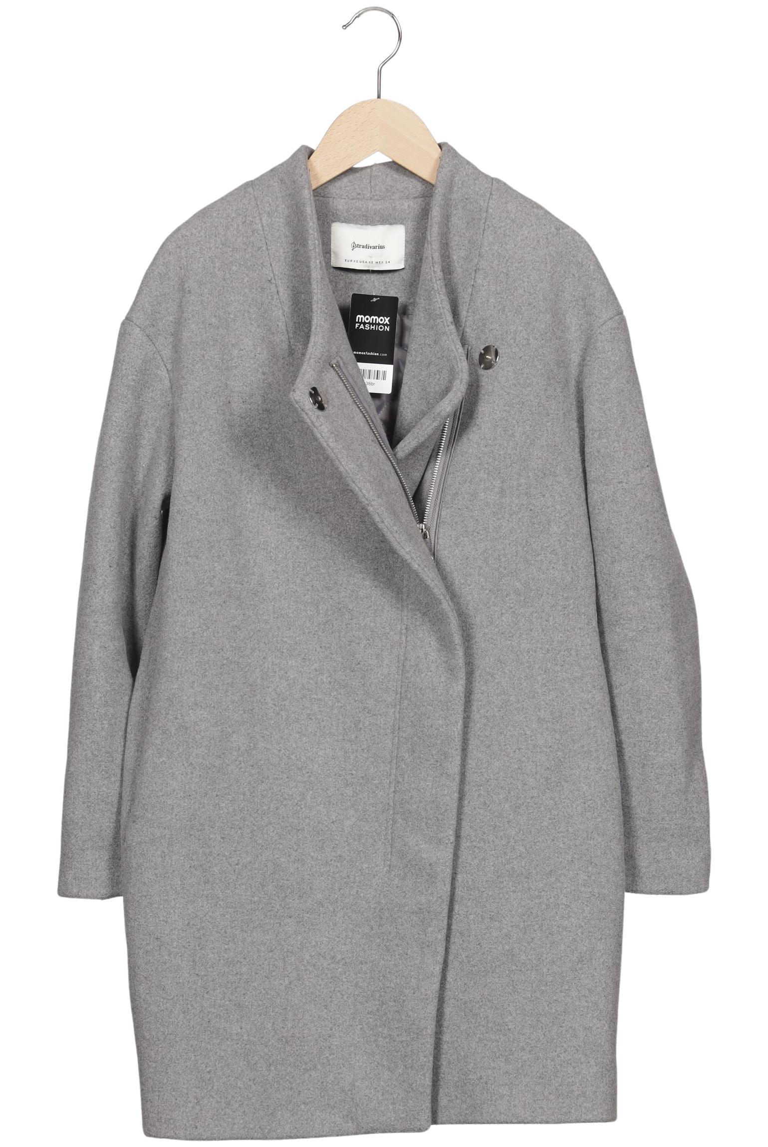 

Stradivarius Damen Mantel, grau, Gr. 34