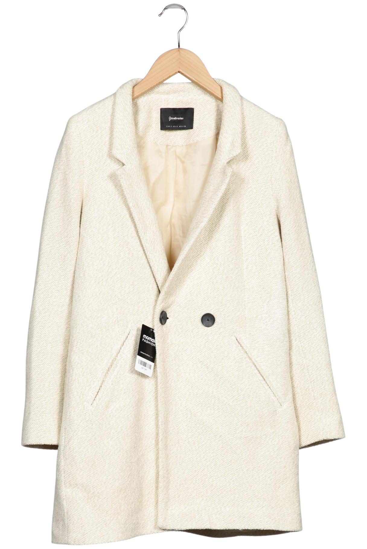 

Stradivarius Damen Mantel, cremeweiß, Gr. 36