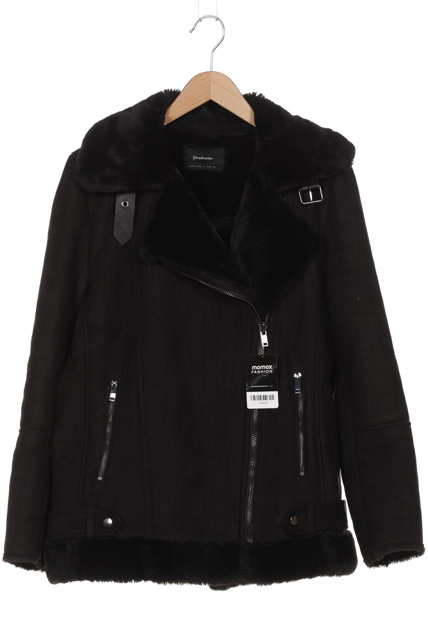 

Stradivarius Damen Mantel, schwarz, Gr. 42