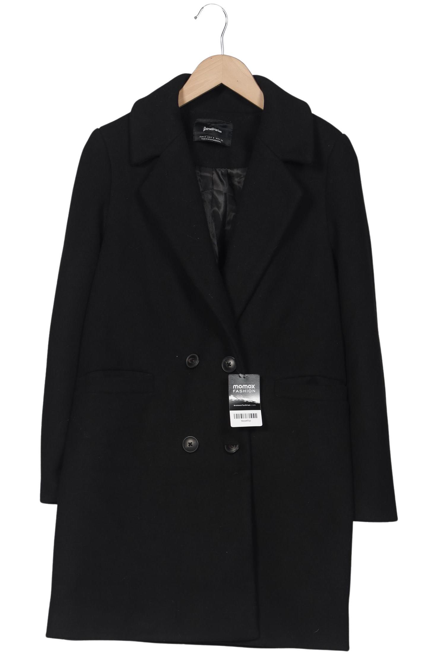 

Stradivarius Damen Mantel, schwarz, Gr. 36