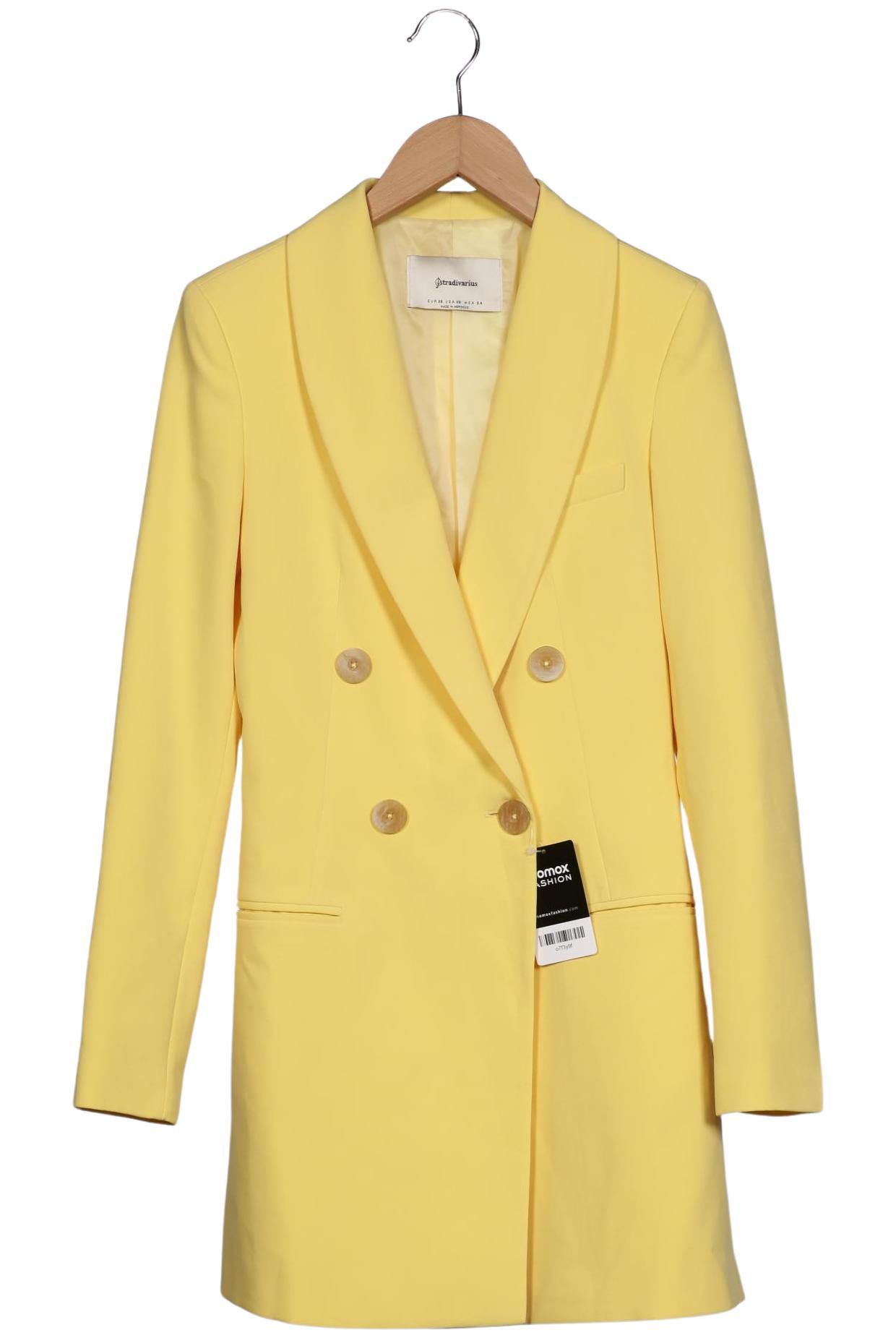 

Stradivarius Damen Mantel, gelb, Gr. 34