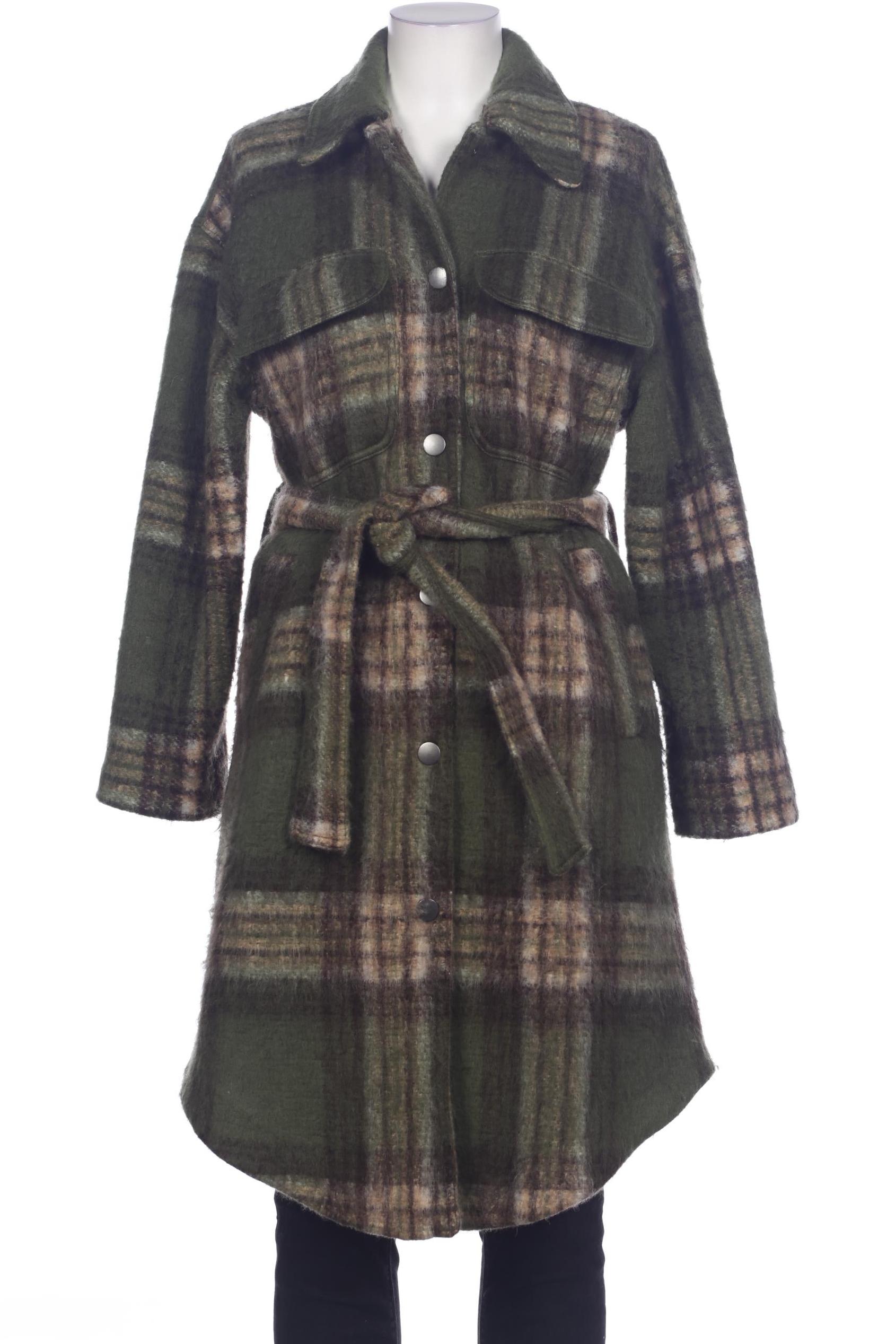 

Stradivarius Damen Mantel, grün, Gr. 38