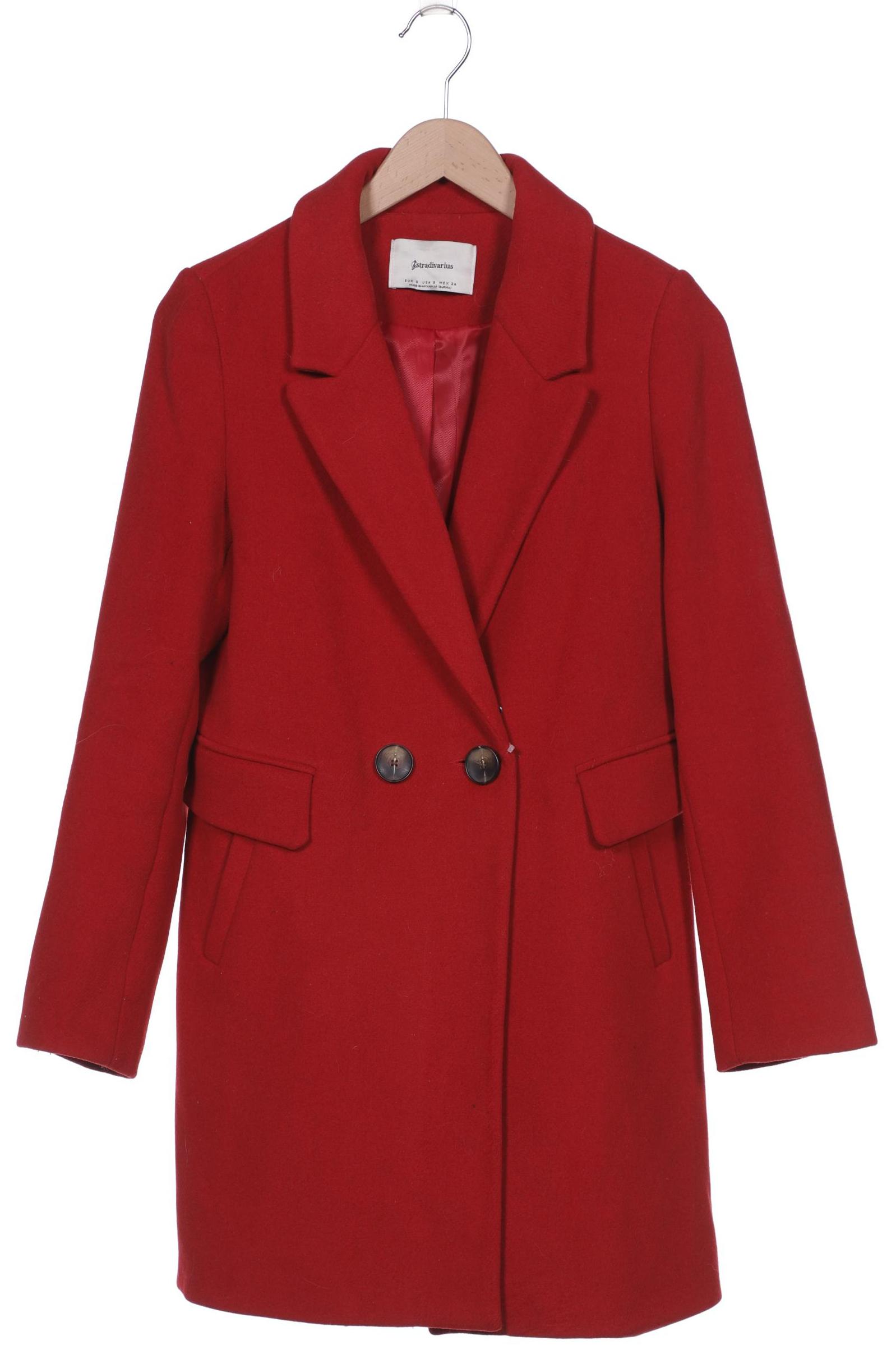 

Stradivarius Damen Mantel, rot, Gr. 36