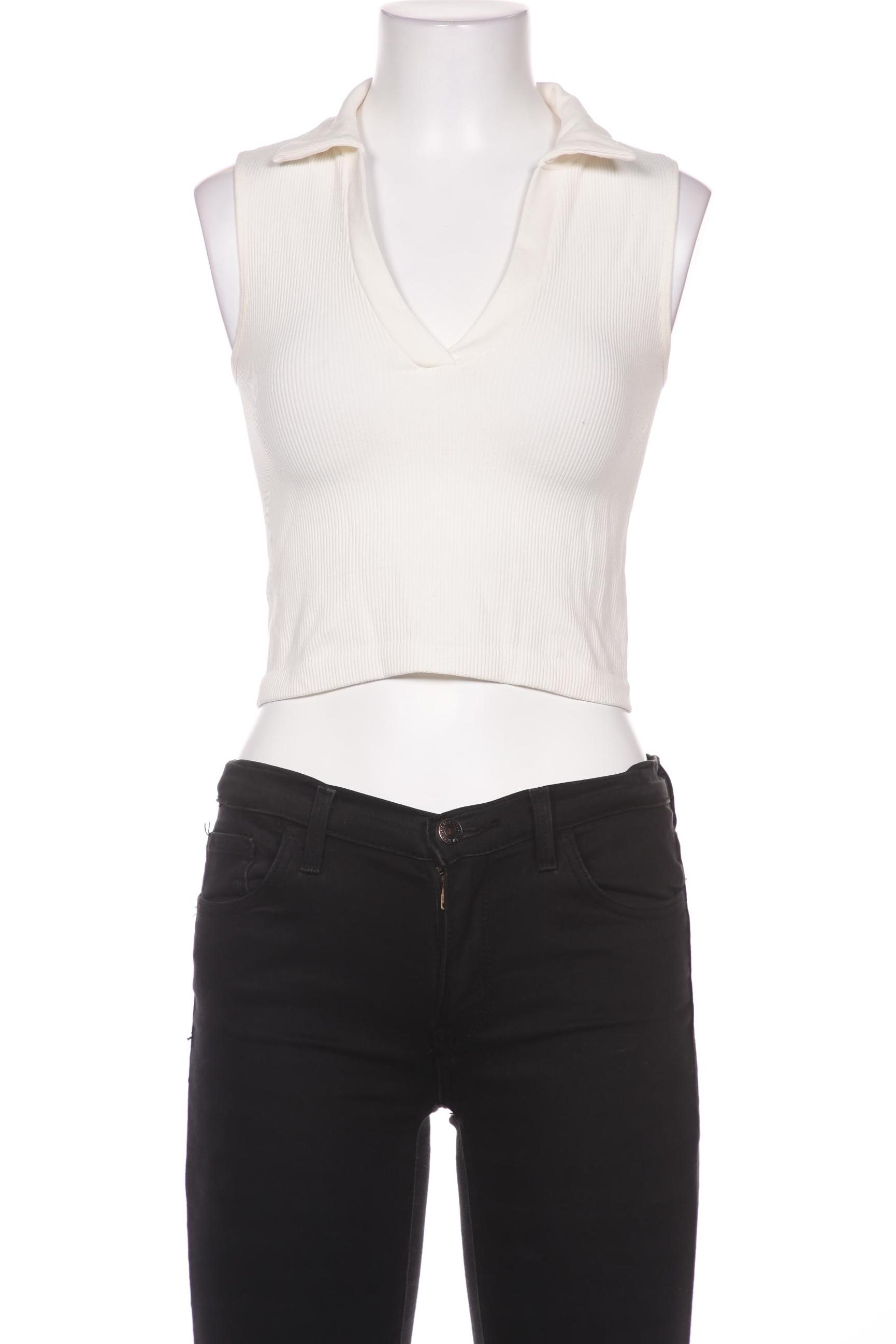 

Stradivarius Damen Poloshirt, cremeweiß, Gr. 36