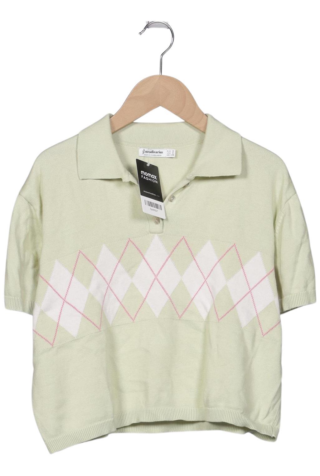 

Stradivarius Damen Poloshirt, hellgrün, Gr. 36