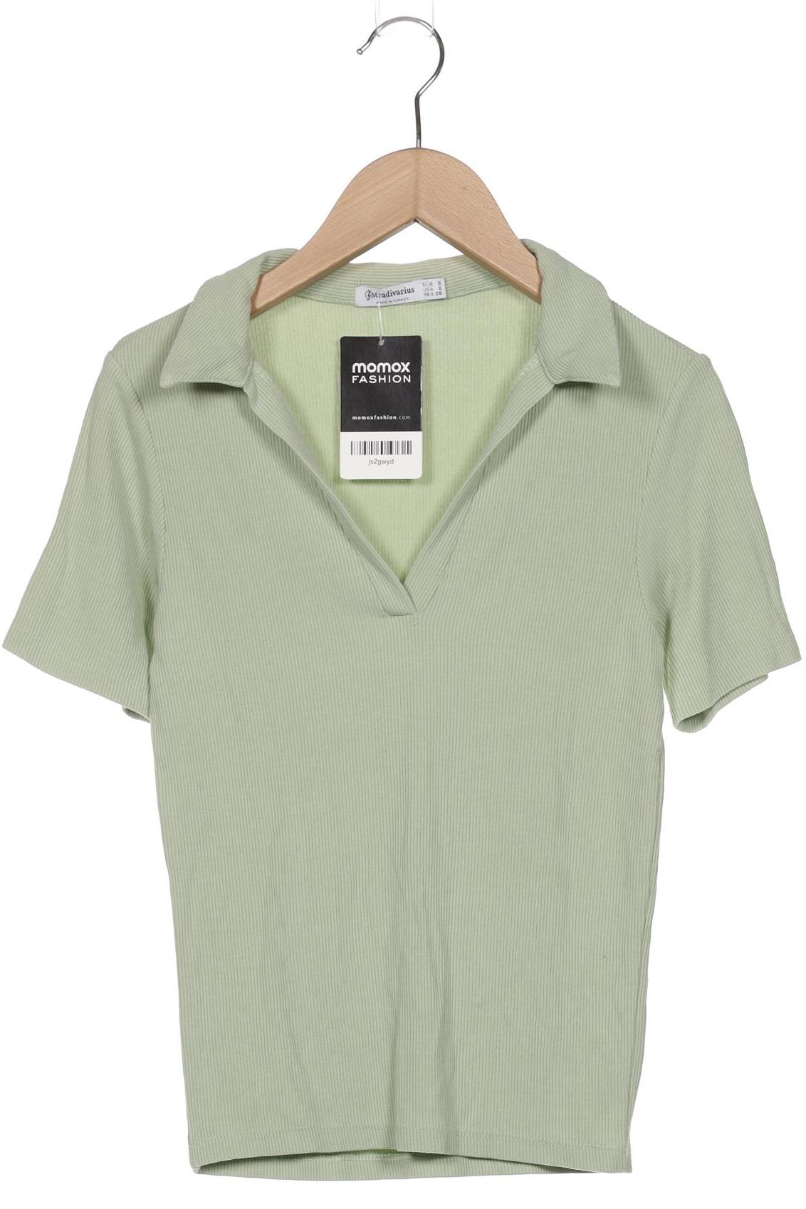 

Stradivarius Damen Poloshirt, hellgrün, Gr. 36
