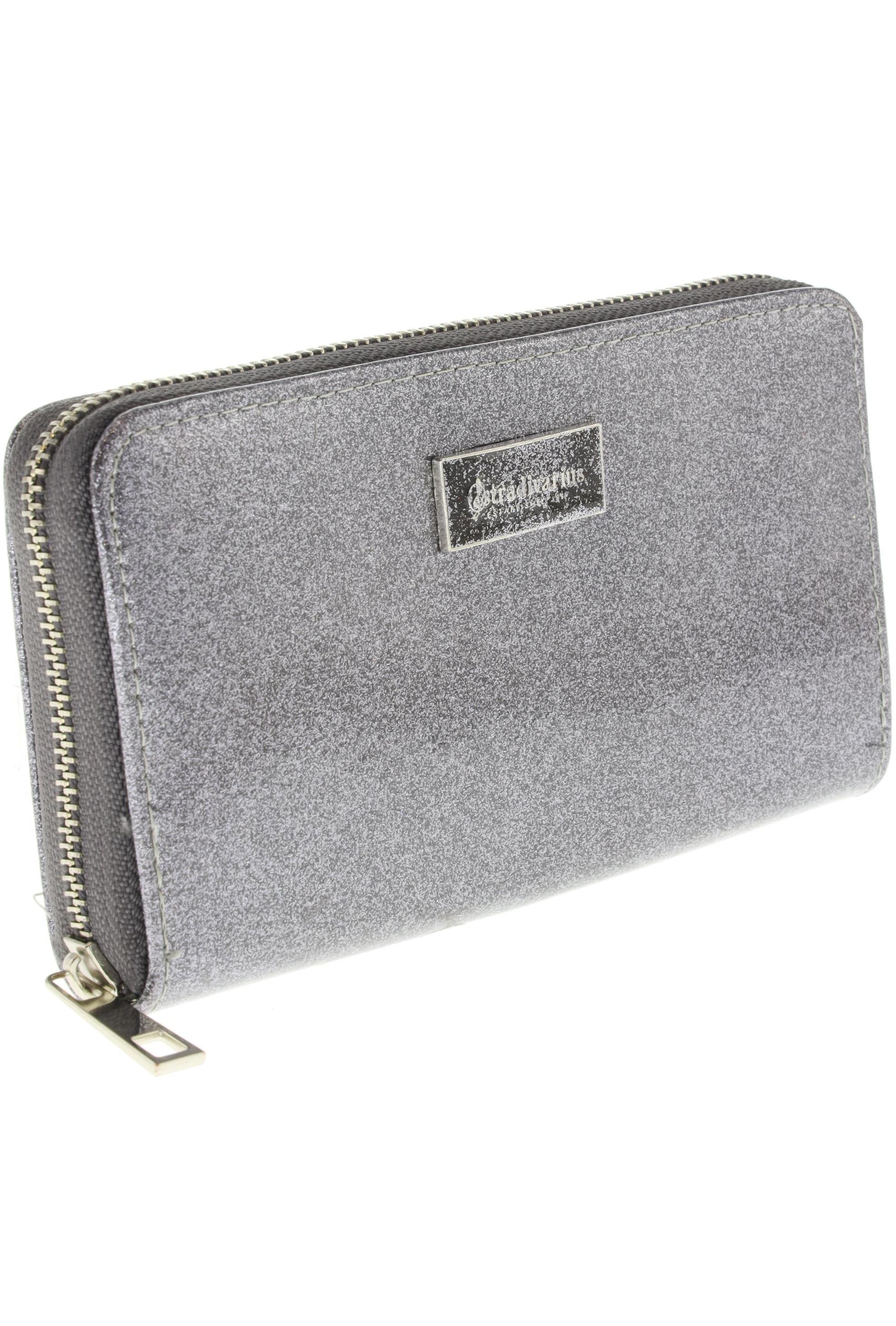 

Stradivarius Damen Portemonnaie, grau, Gr.