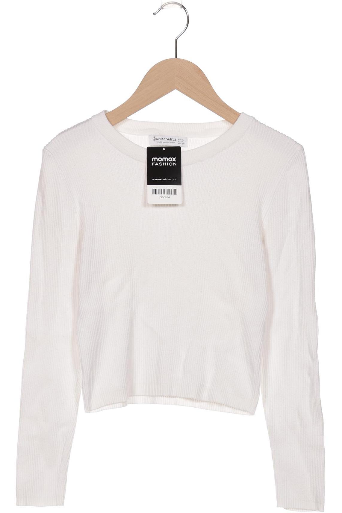 

Stradivarius Damen Pullover, weiß, Gr. 42