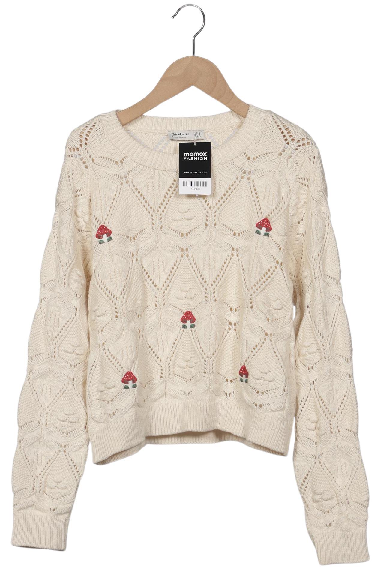 

Stradivarius Damen Pullover, cremeweiß, Gr. 36