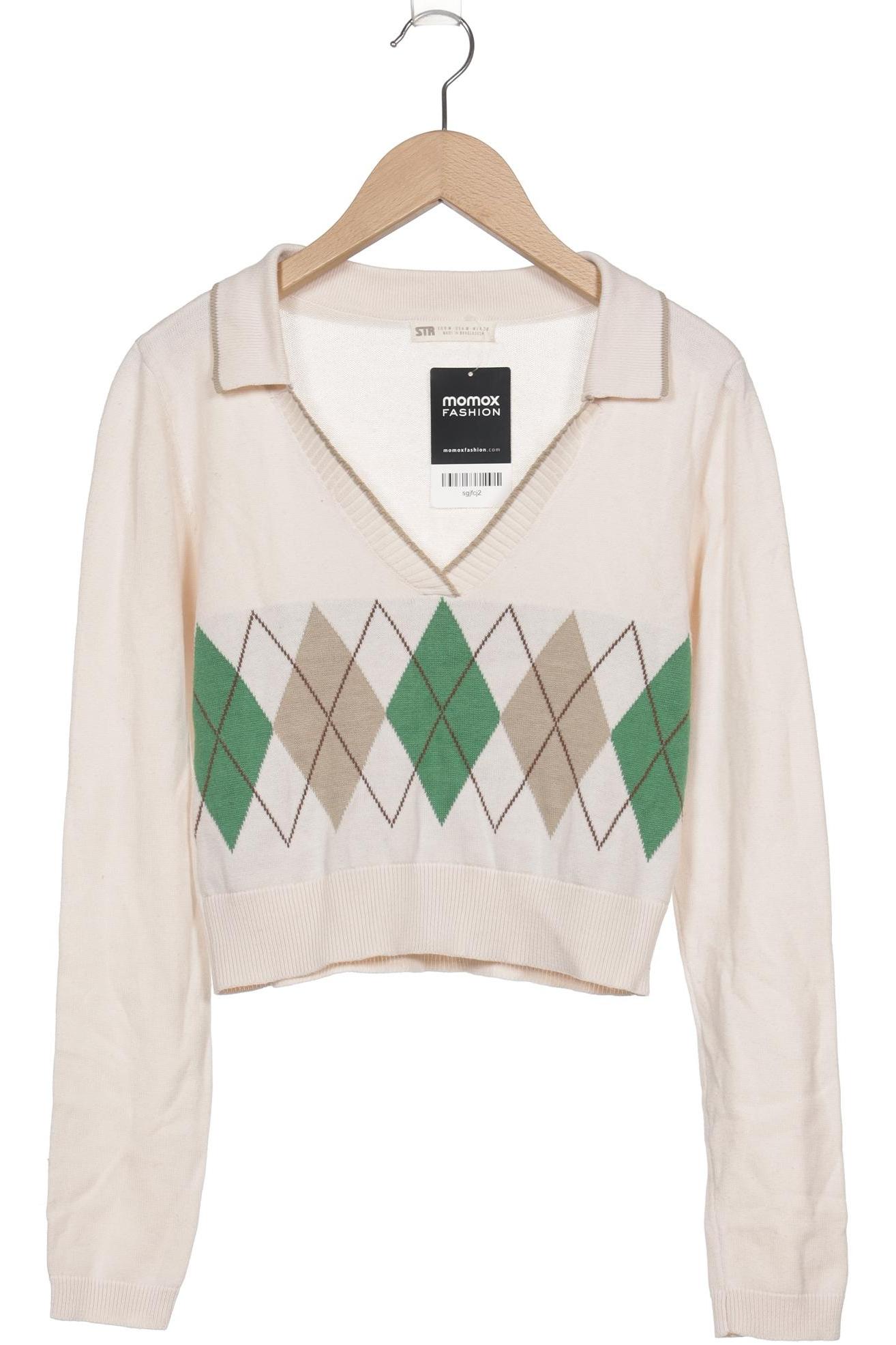 

Stradivarius Damen Pullover, cremeweiß, Gr. 38