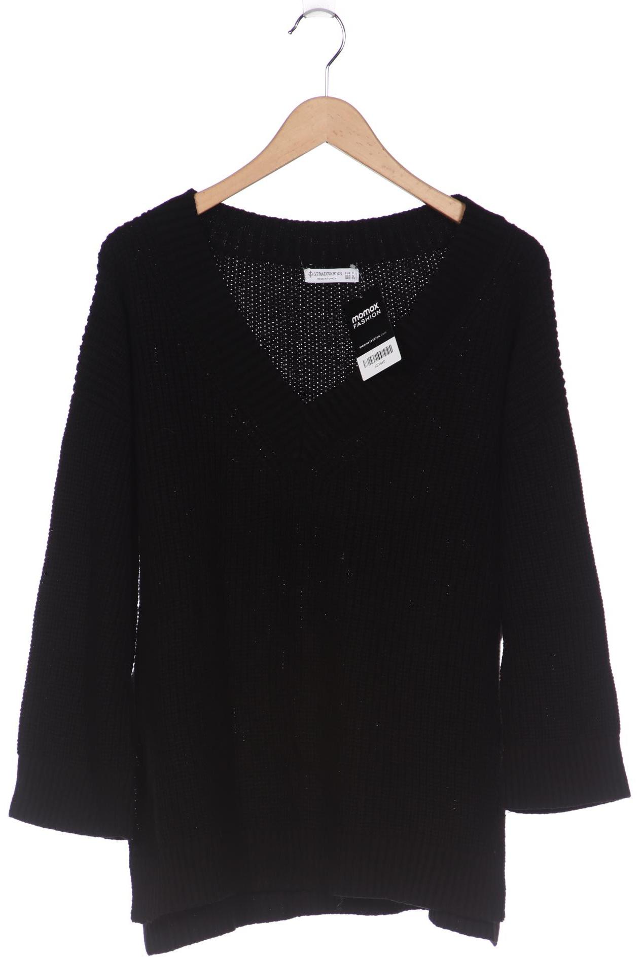 

Stradivarius Damen Pullover, schwarz