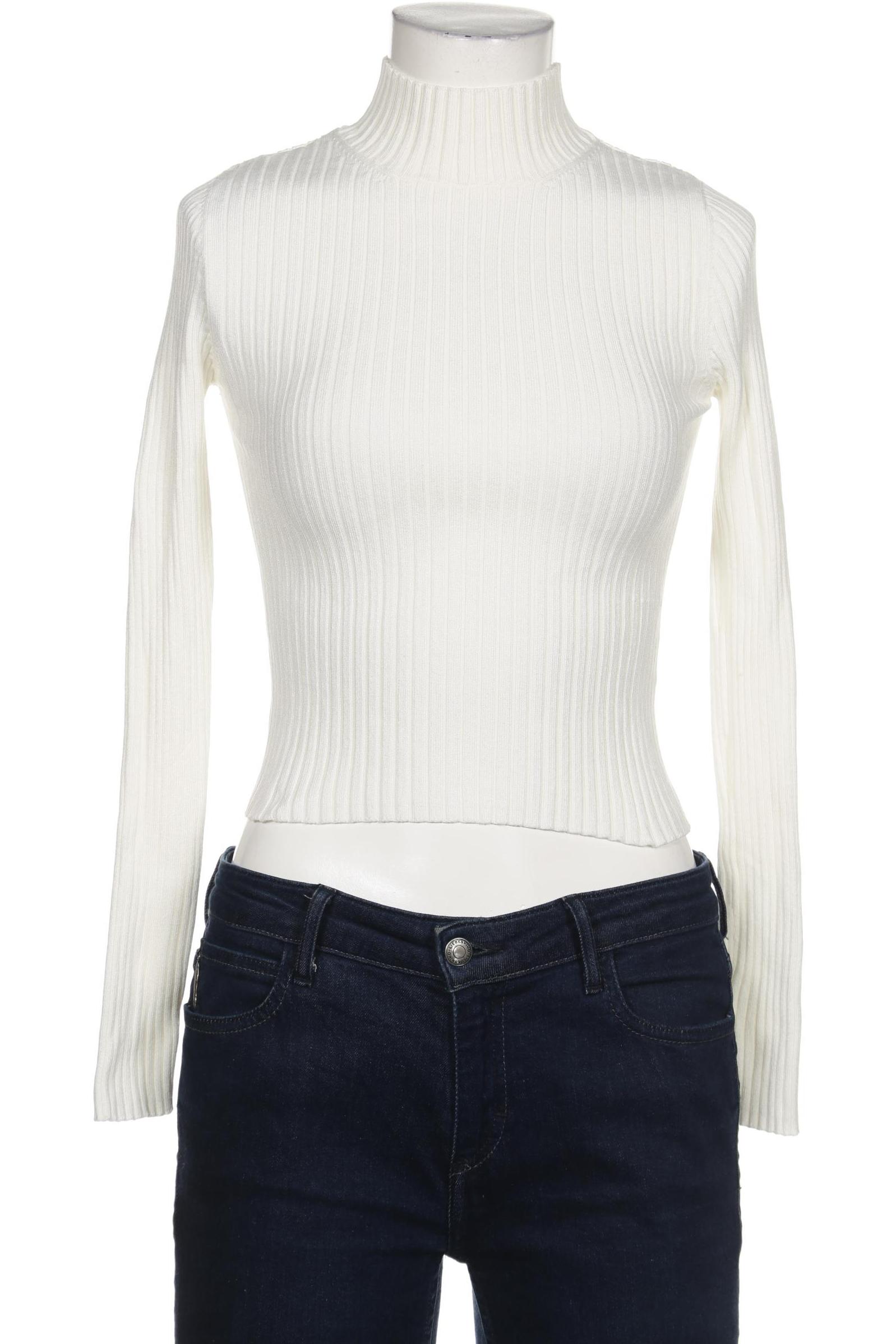 

Stradivarius Damen Pullover, weiß, Gr. 36