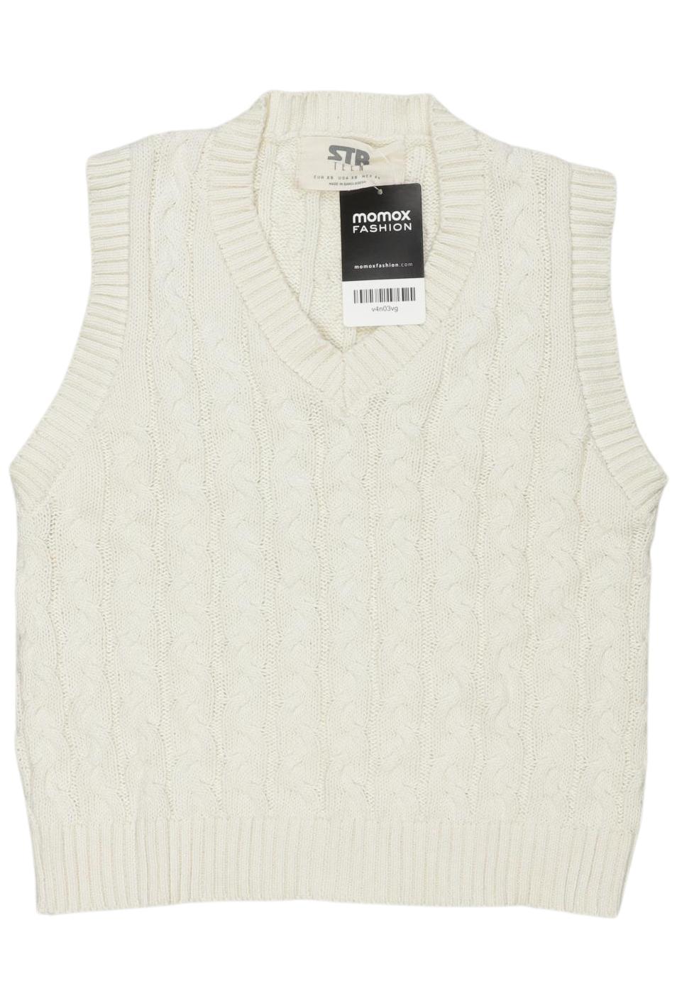 

Stradivarius Damen Pullover, cremeweiß, Gr. 34