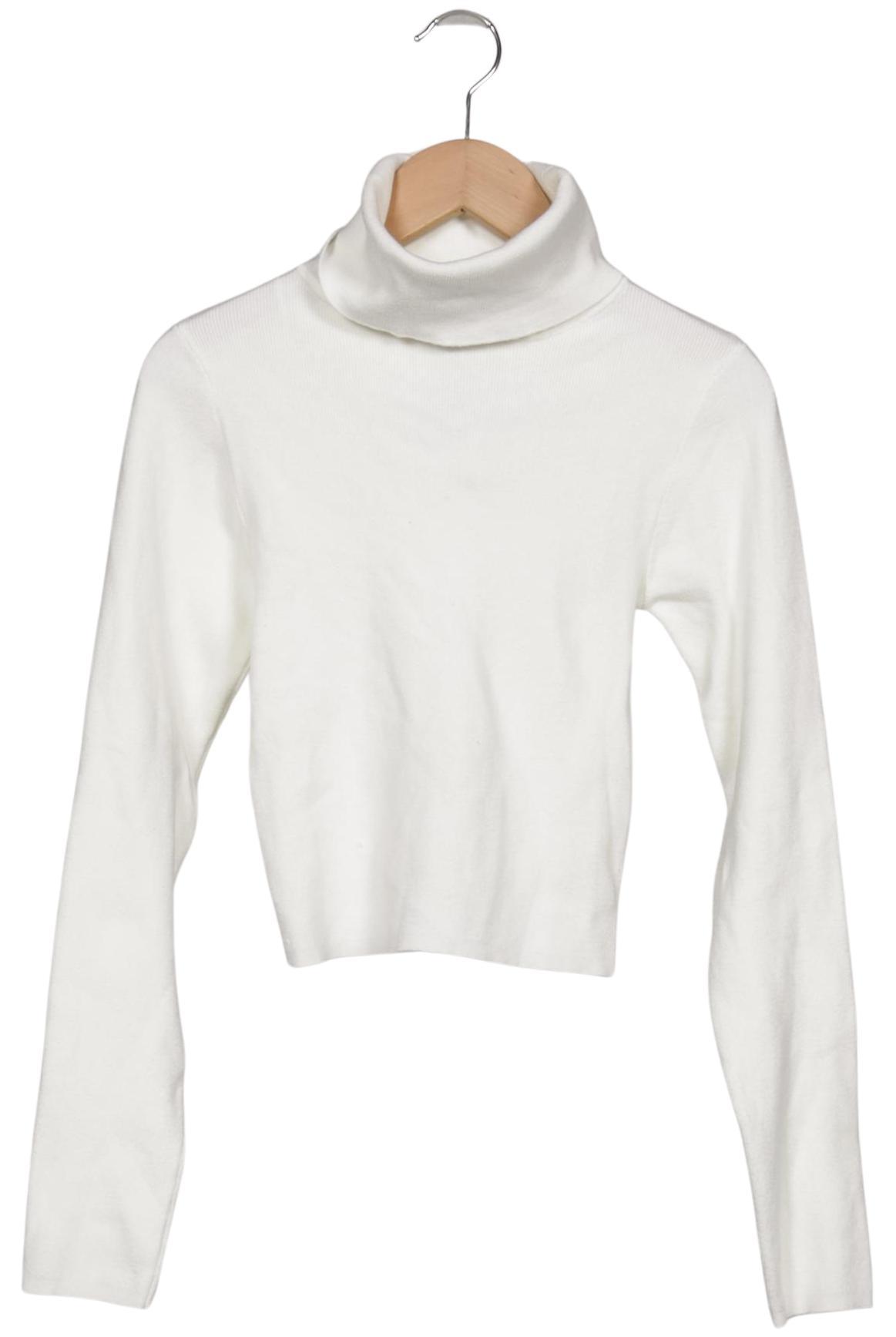 

Stradivarius Damen Pullover, weiß, Gr. 38
