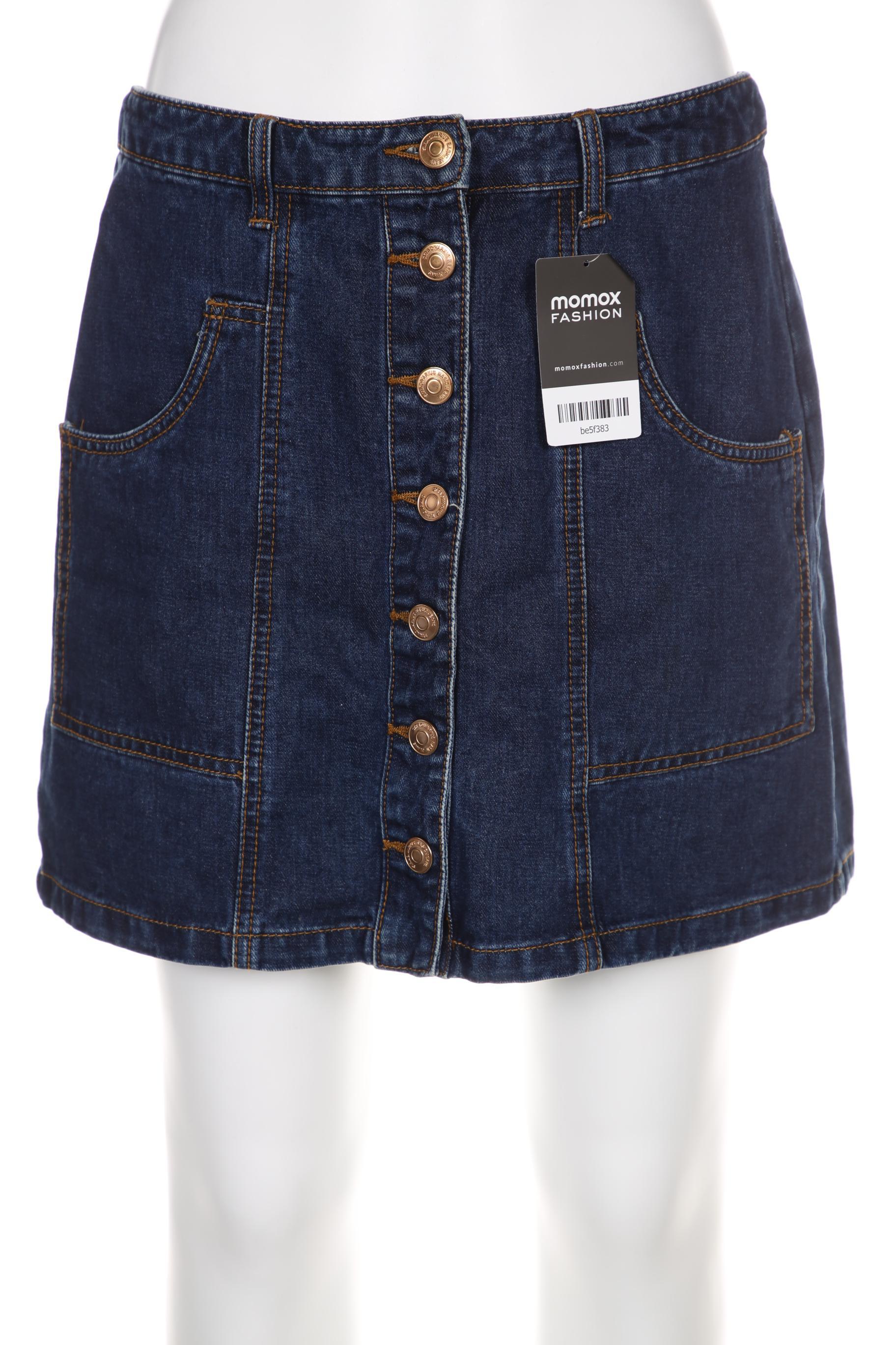 

Stradivarius Damen Rock, marineblau, Gr. 40