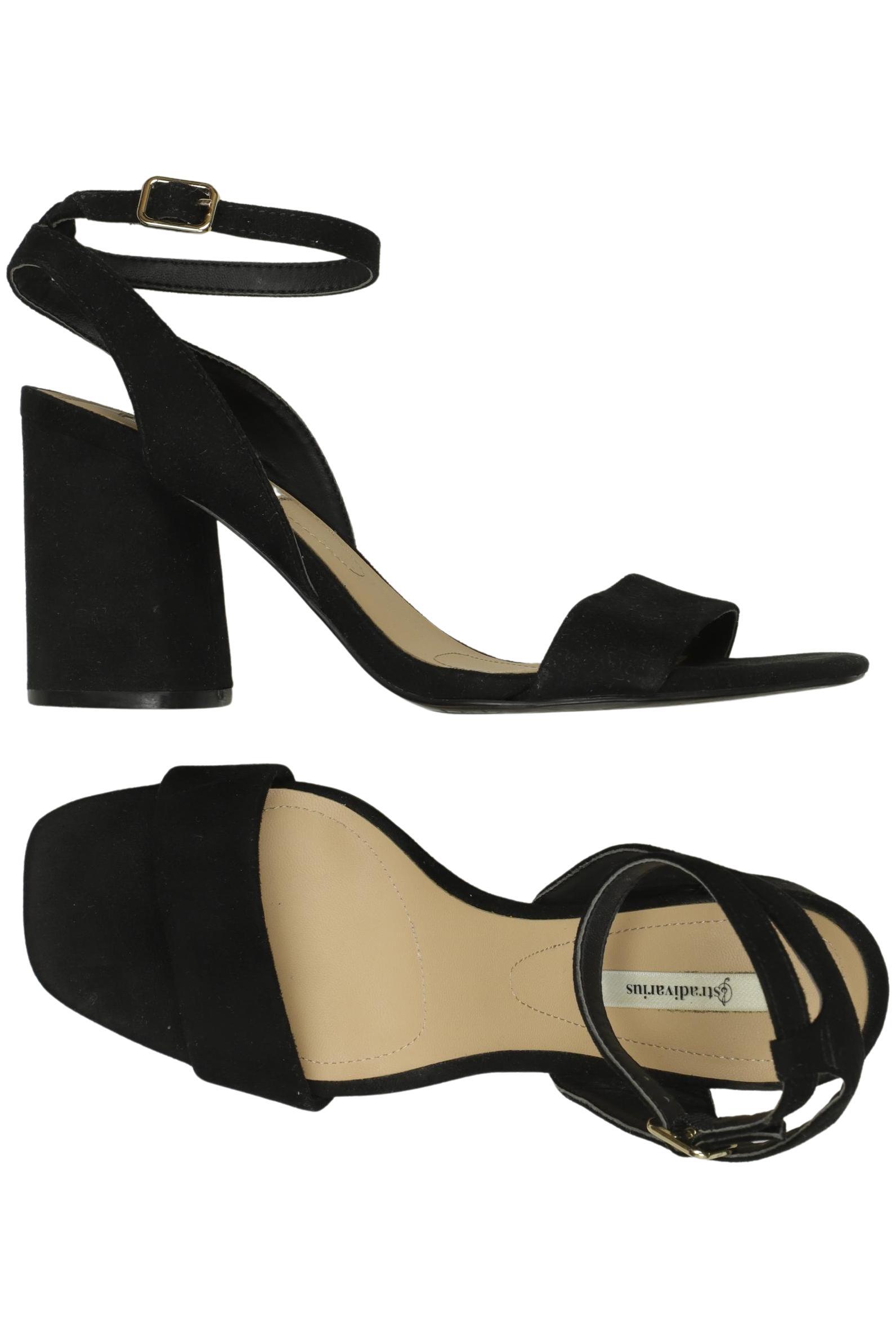 

Stradivarius Damen Sandale, schwarz, Gr. 38