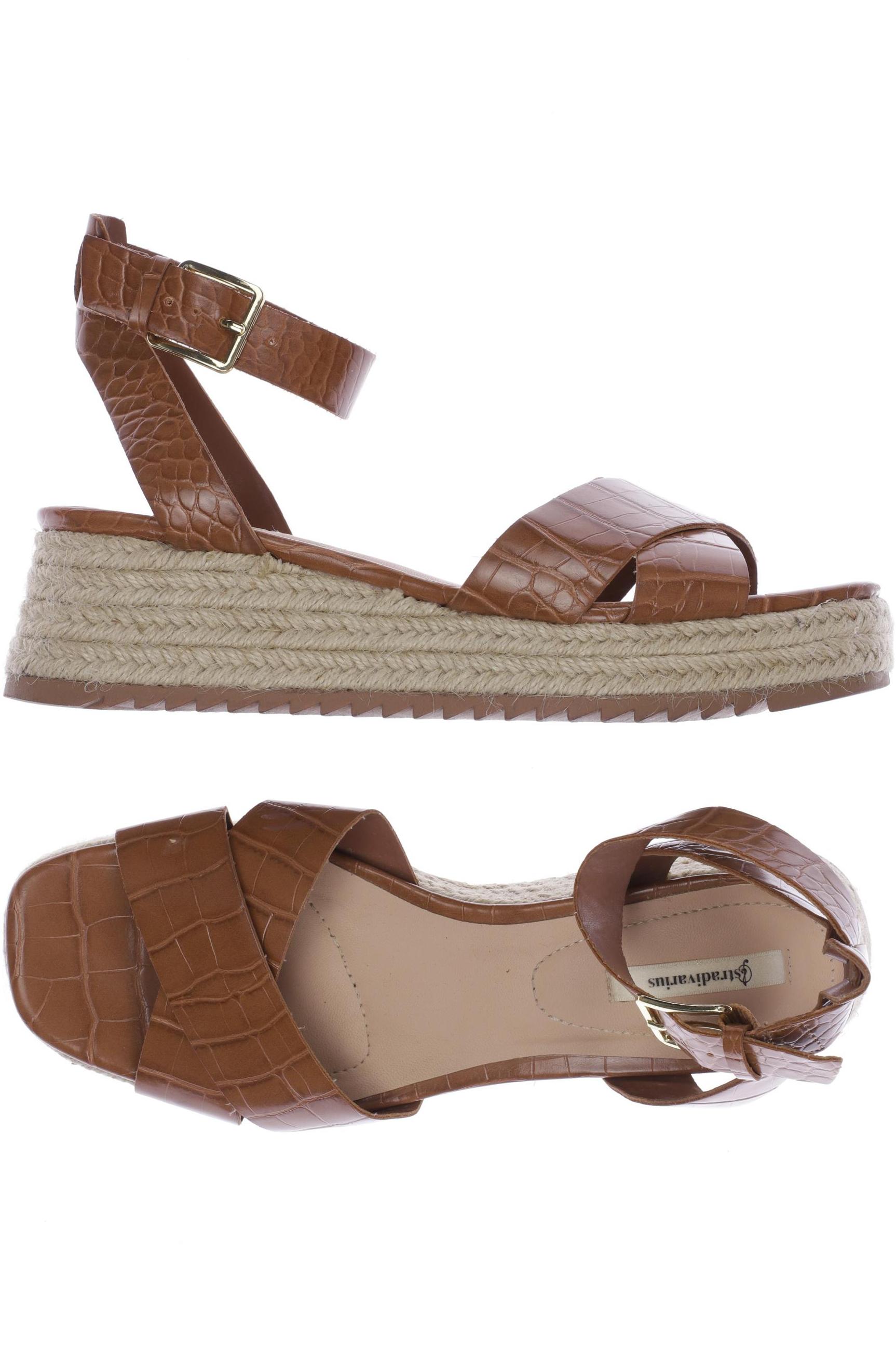 

Stradivarius Damen Sandale, braun, Gr. 37