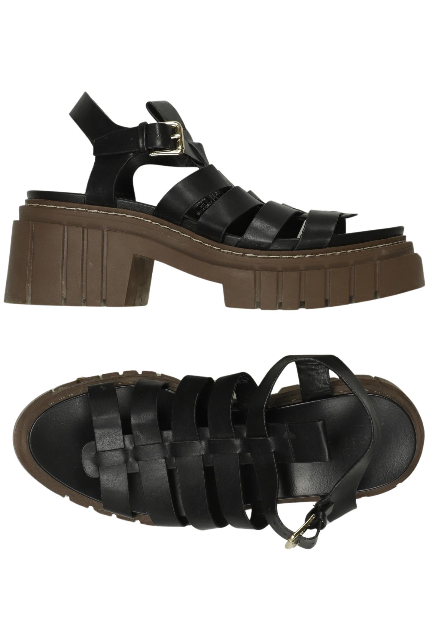 

Stradivarius Damen Sandale, schwarz, Gr. 38