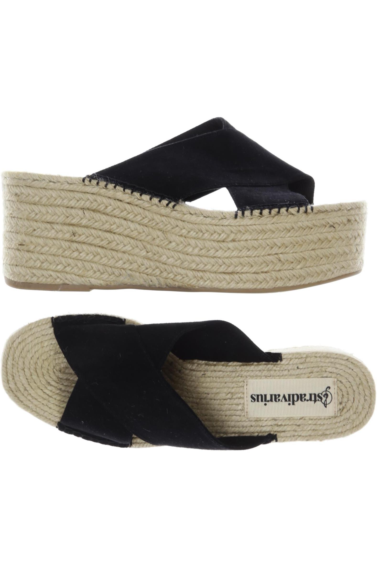 

Stradivarius Damen Sandale, schwarz, Gr. 39