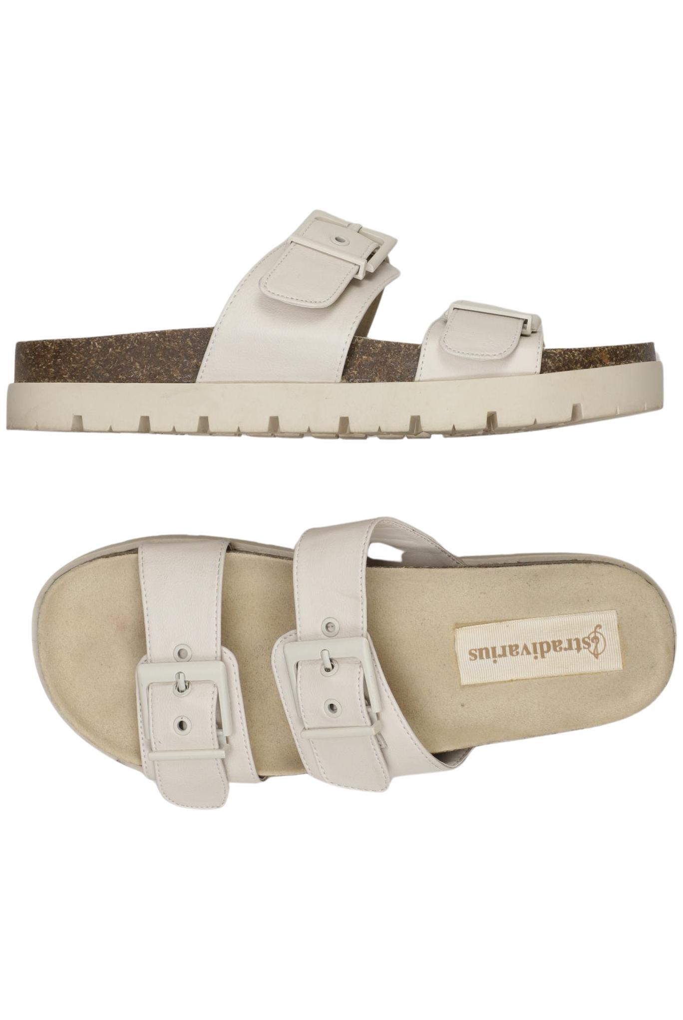 

Stradivarius Damen Sandale, cremeweiß, Gr. 40