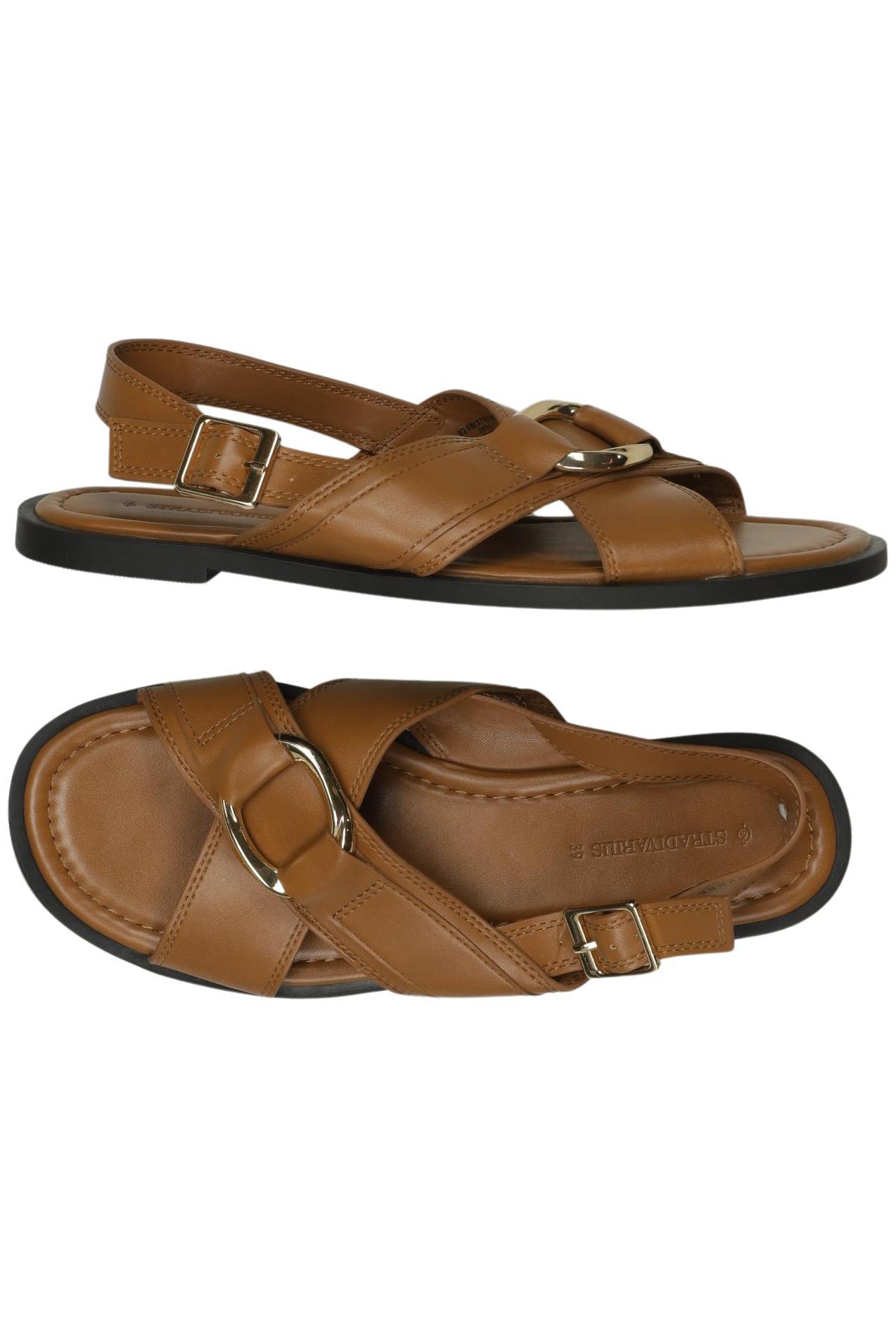

Stradivarius Damen Sandale, braun, Gr. 39
