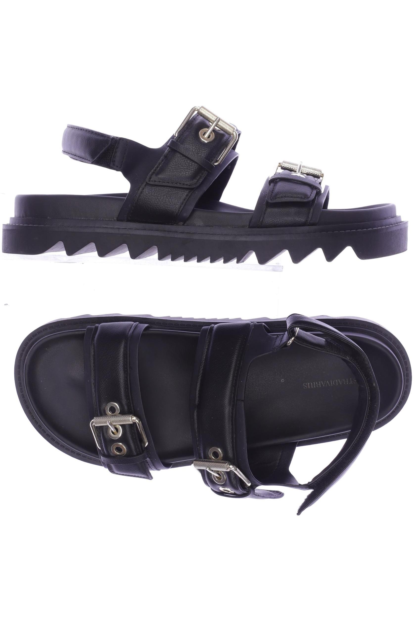 

Stradivarius Damen Sandale, schwarz, Gr. 39
