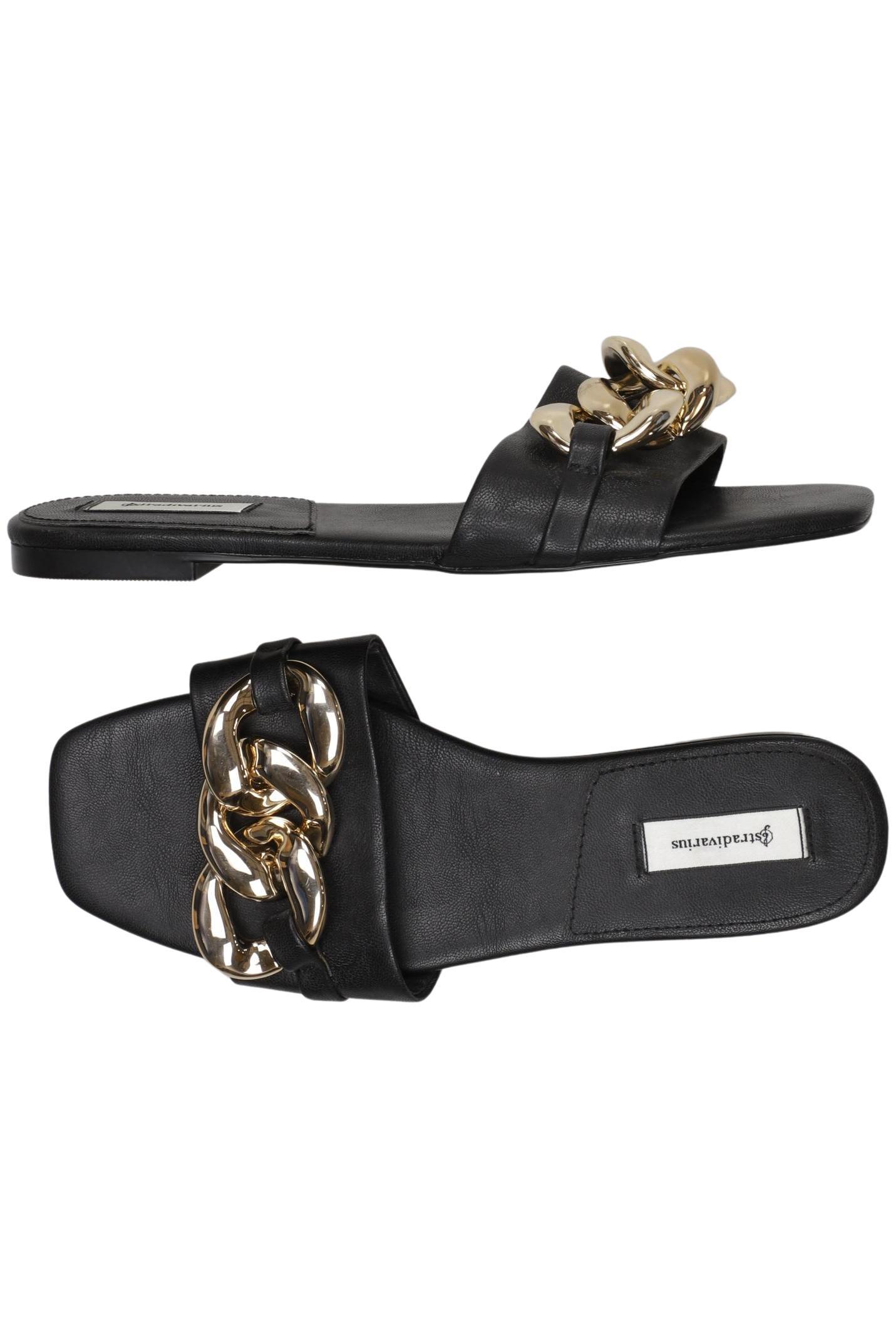 

Stradivarius Damen Sandale, schwarz, Gr. 36