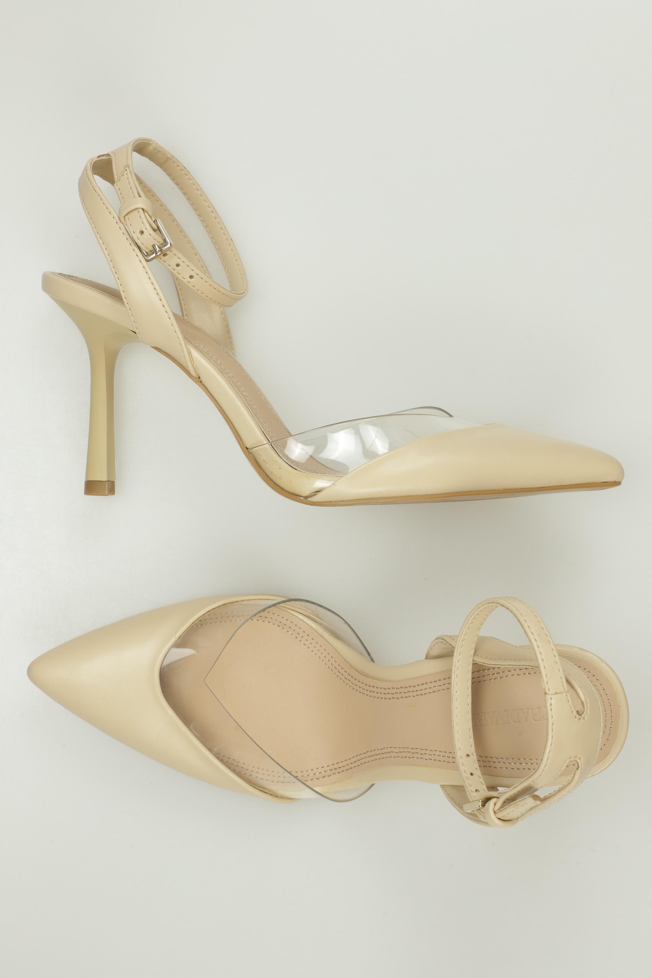 

Stradivarius Damen Sandale, beige, Gr. 37