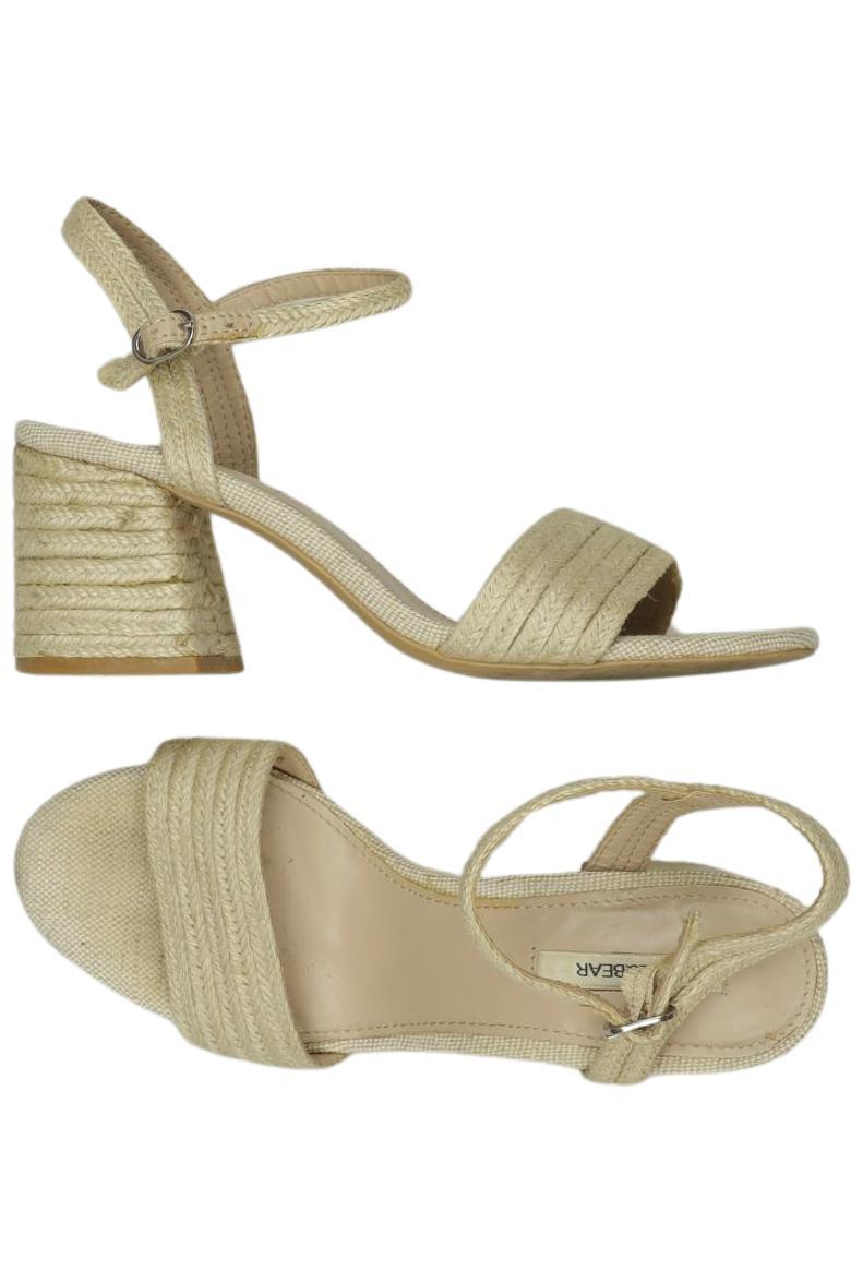 

Stradivarius Damen Sandale, beige, Gr. 36