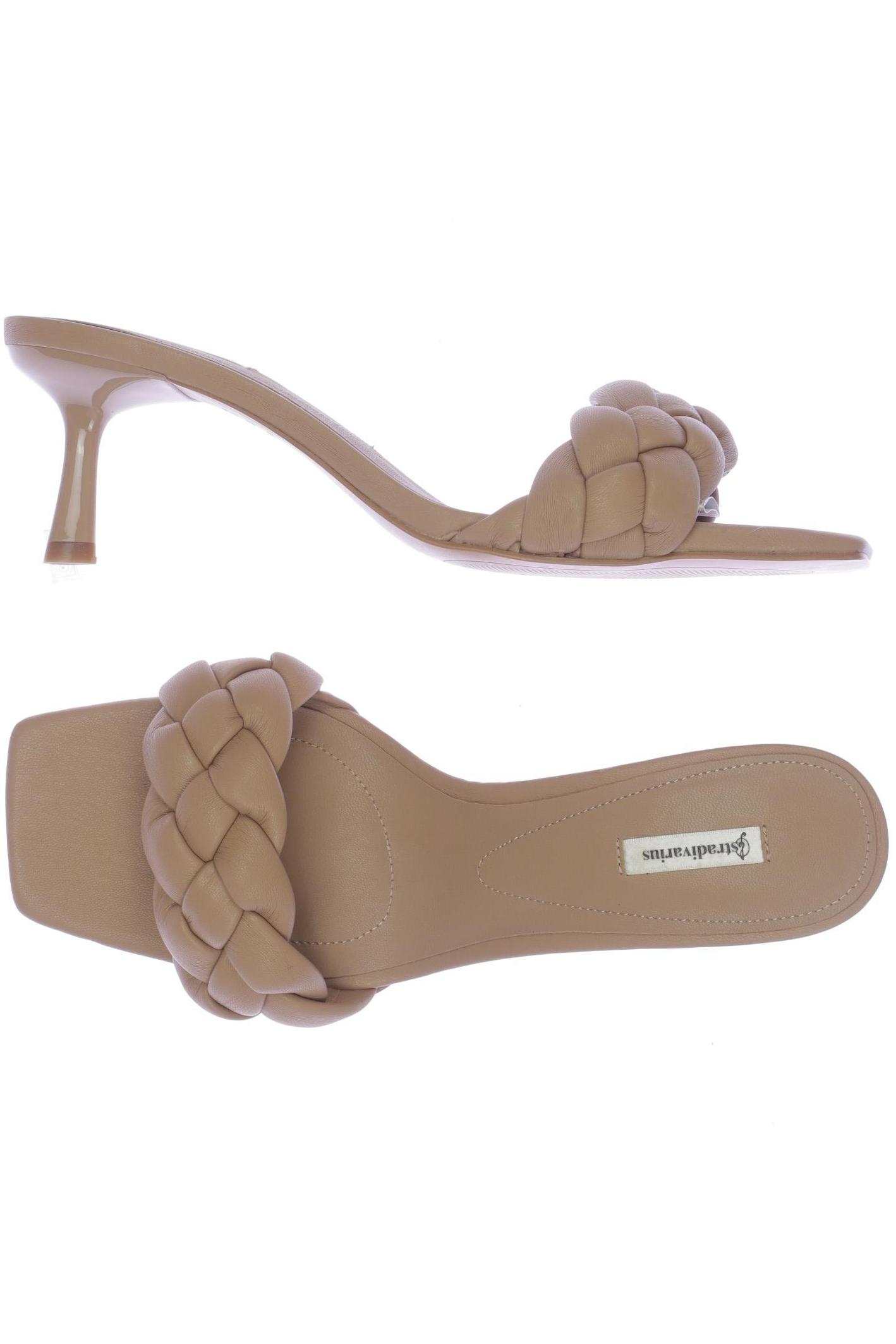 

Stradivarius Damen Sandale, beige, Gr. 39