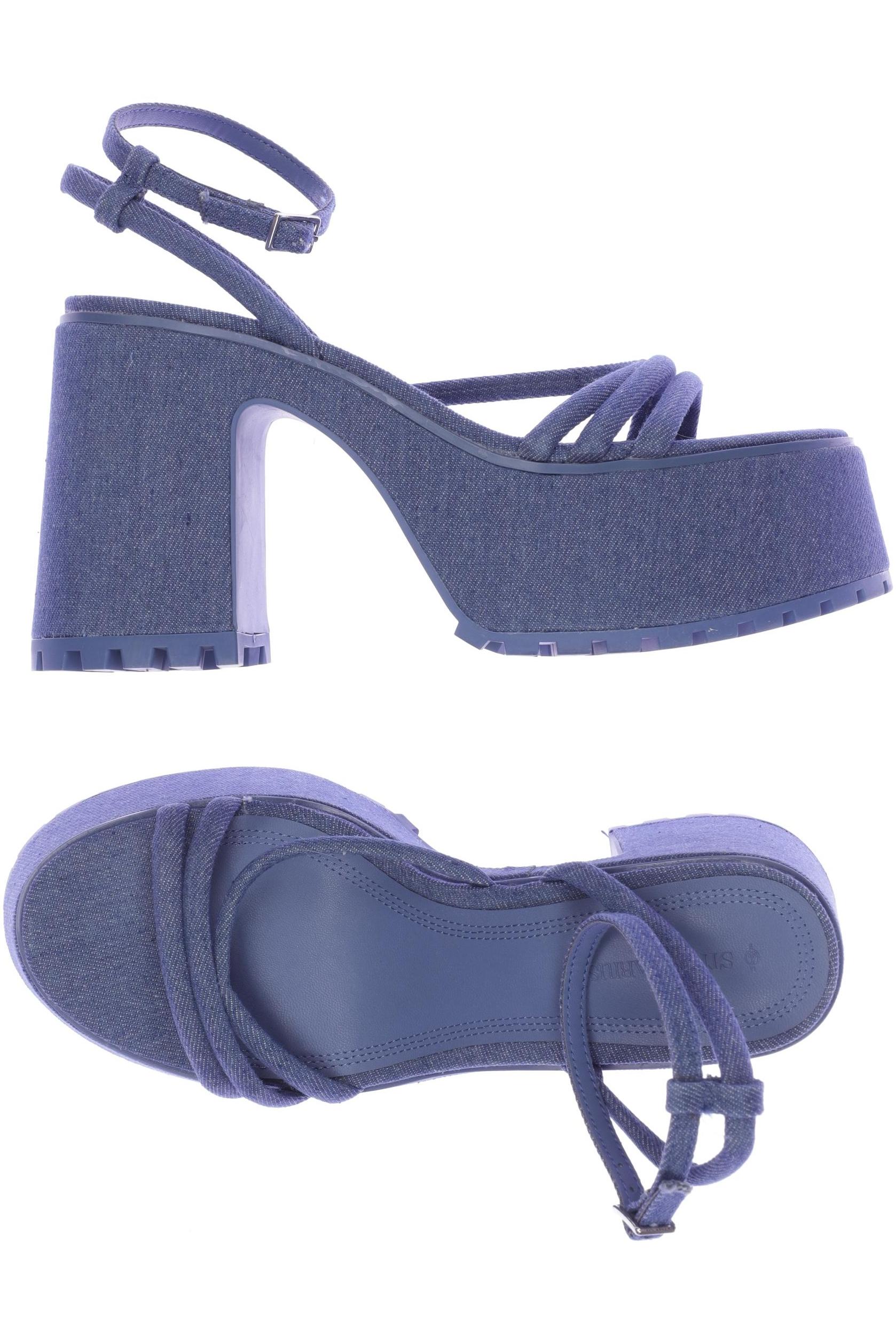 

Stradivarius Damen Sandale, blau, Gr. 38