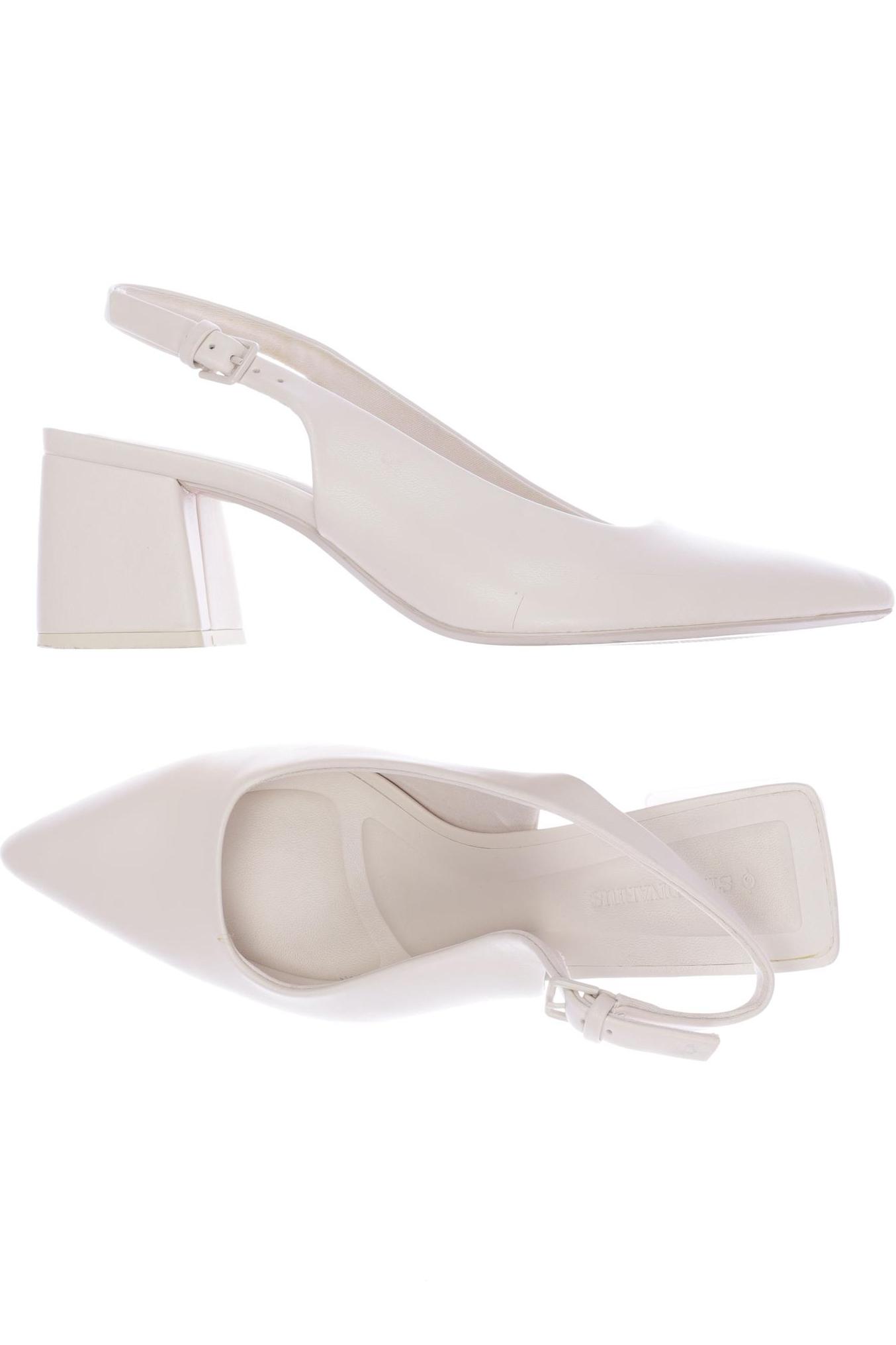 

Stradivarius Damen Sandale, cremeweiß