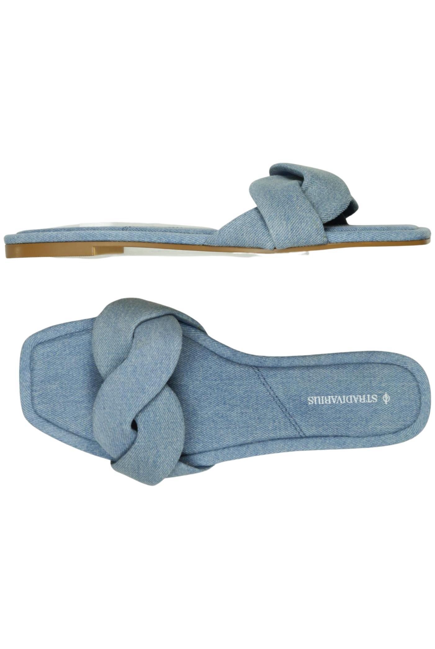 

Stradivarius Damen Sandale, blau, Gr. 37