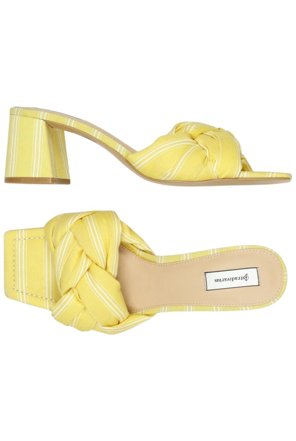 

Stradivarius Damen Sandale, gelb, Gr. 39