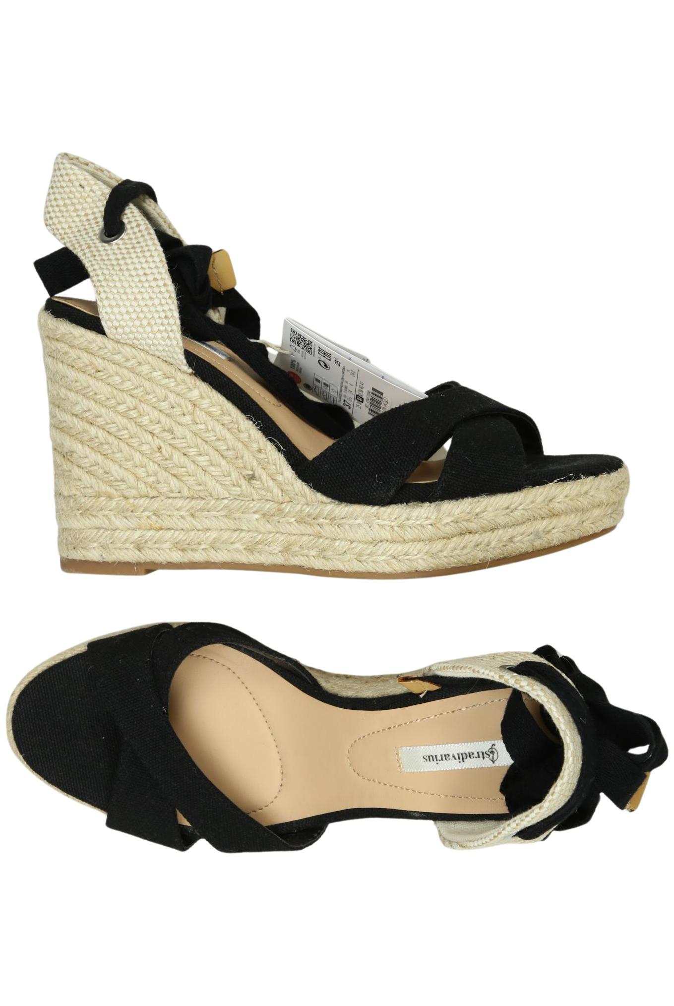 

Stradivarius Damen Sandale, schwarz, Gr. 37
