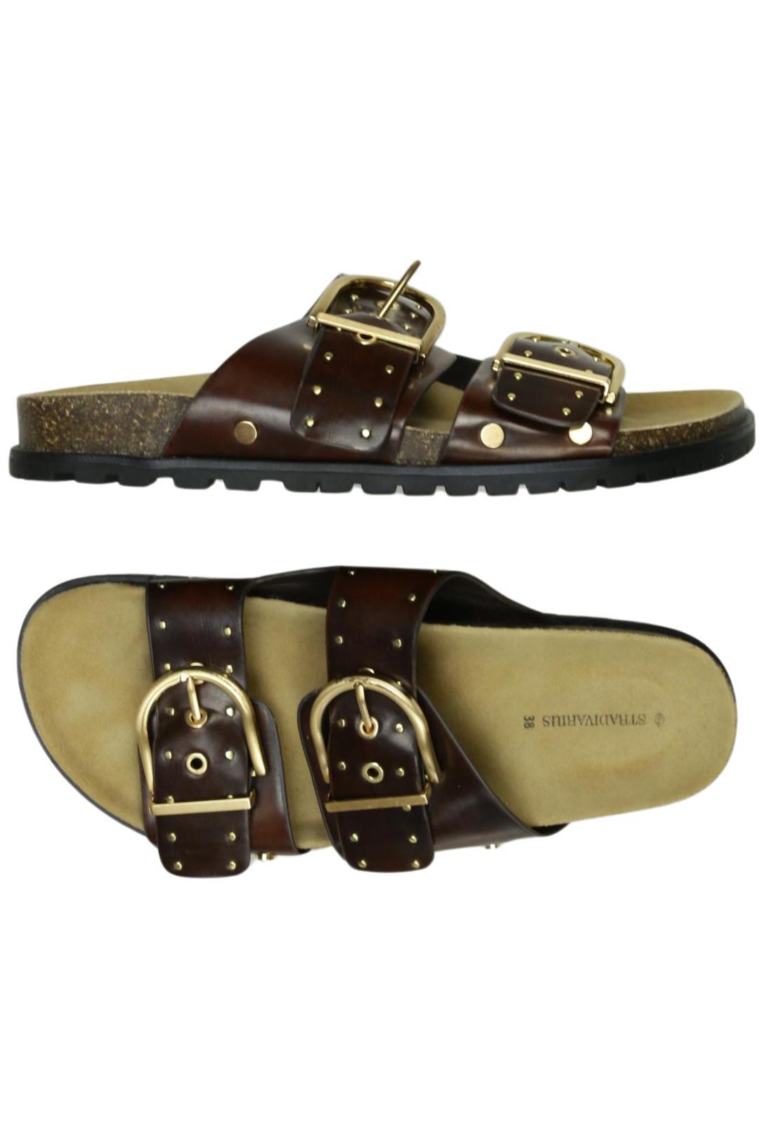

Stradivarius Damen Sandale, braun, Gr. 38