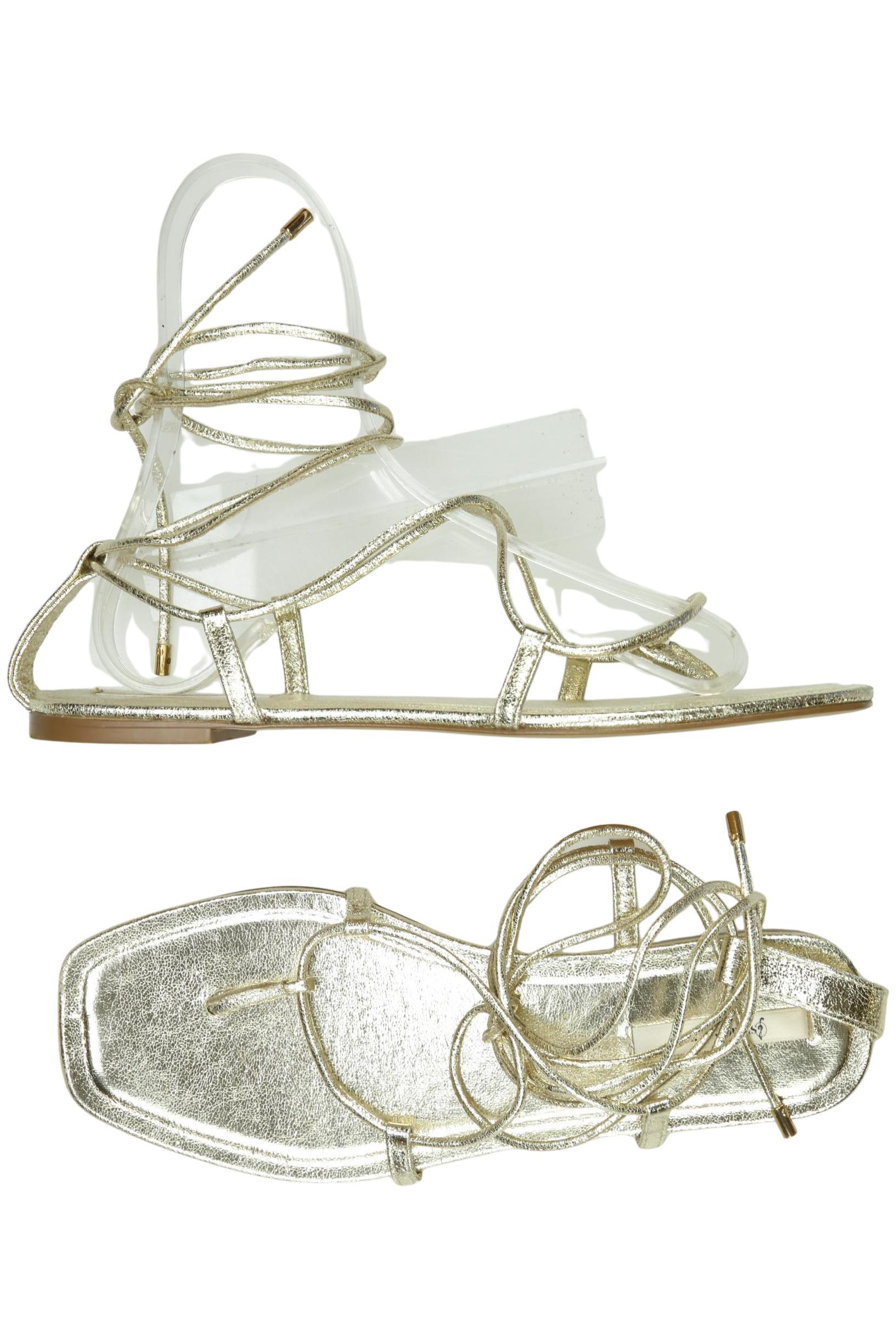 

Stradivarius Damen Sandale, gold, Gr. 39