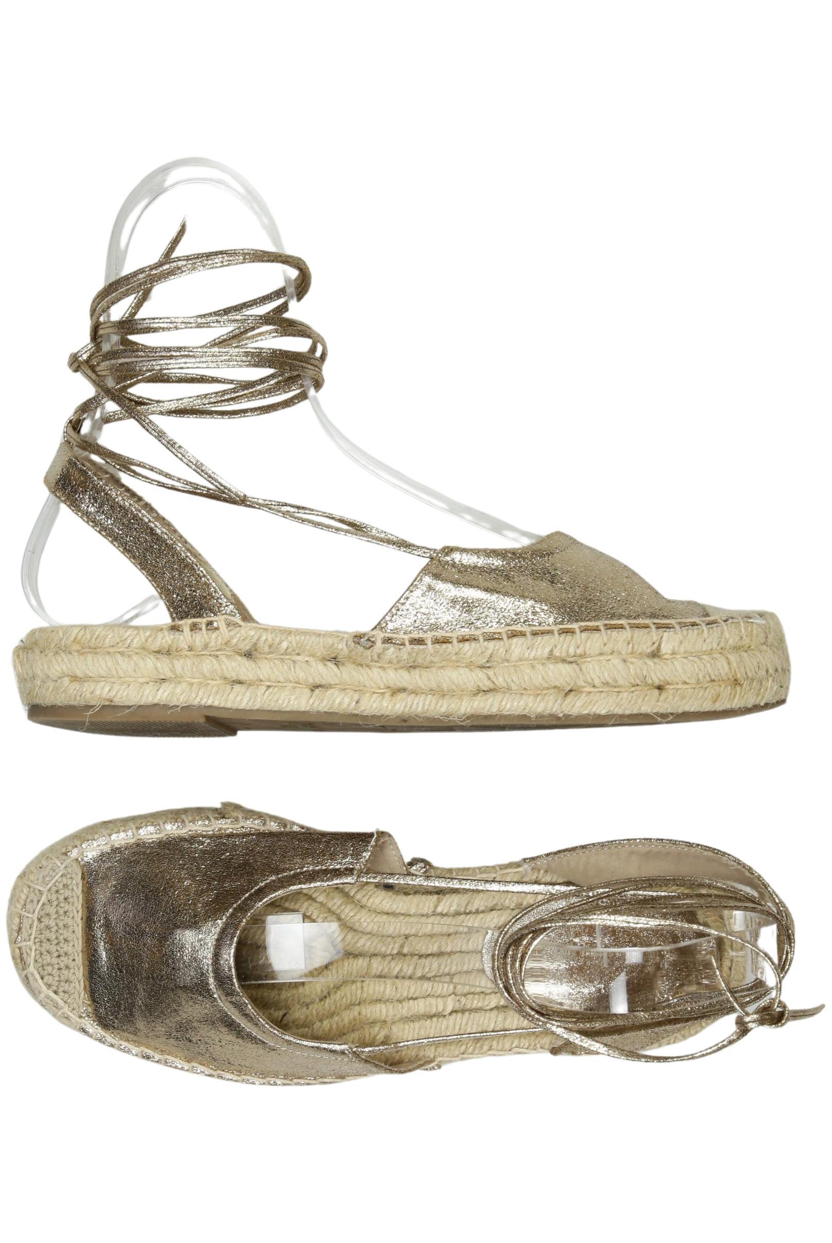 

Stradivarius Damen Sandale, gold, Gr. 38