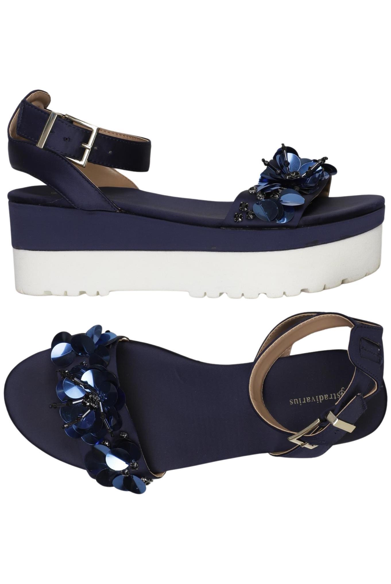 

Stradivarius Damen Sandale, marineblau, Gr. 36